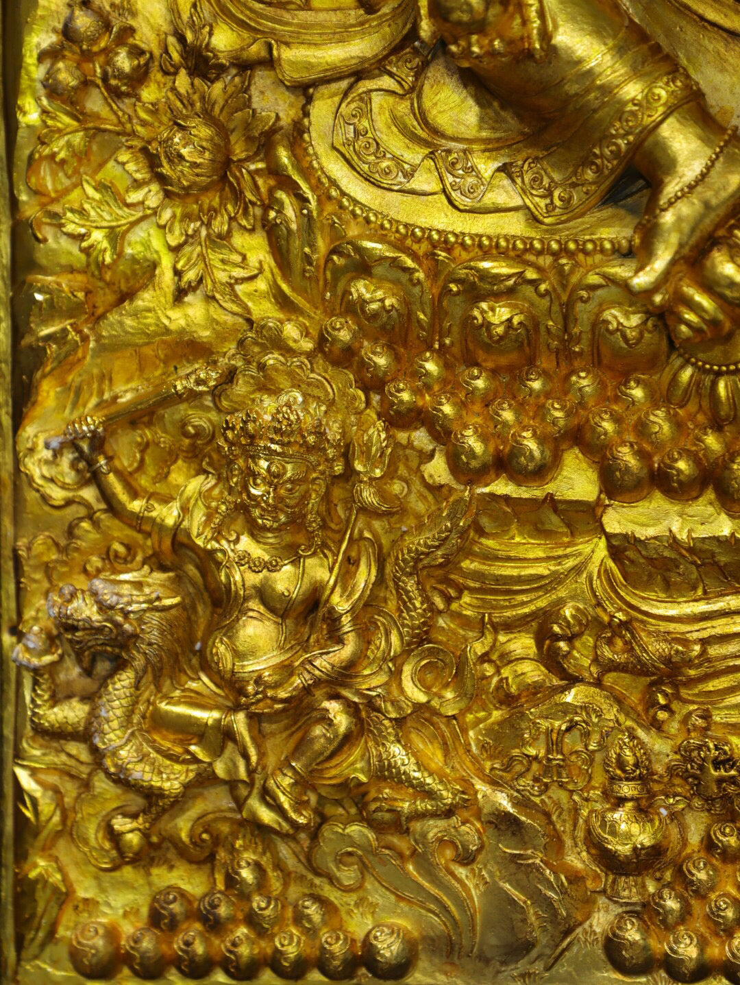 Chinese Antique Pure Copper [God of Wealth] Tangka