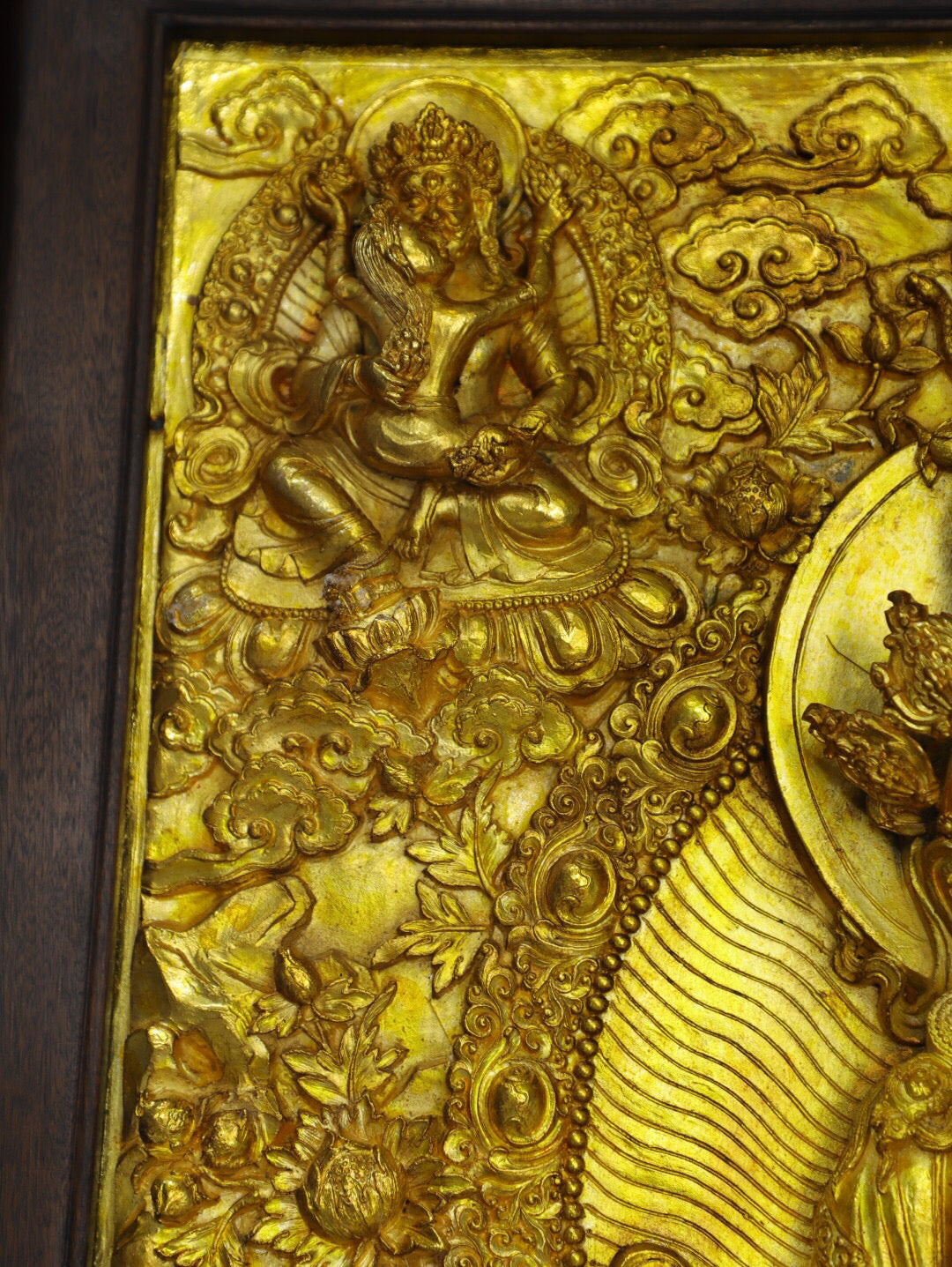 Chinese Antique Pure Copper [God of Wealth] Tangka
