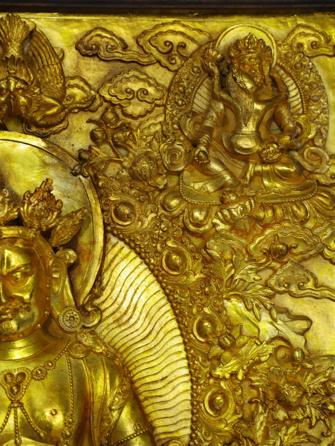 Chinese Antique Pure Copper [God of Wealth] Tangka