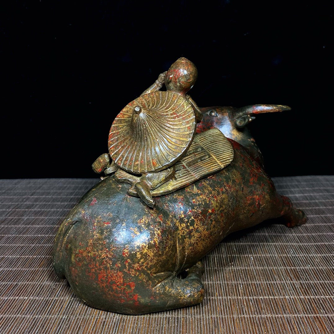 Chinese antique pure copper incense burner