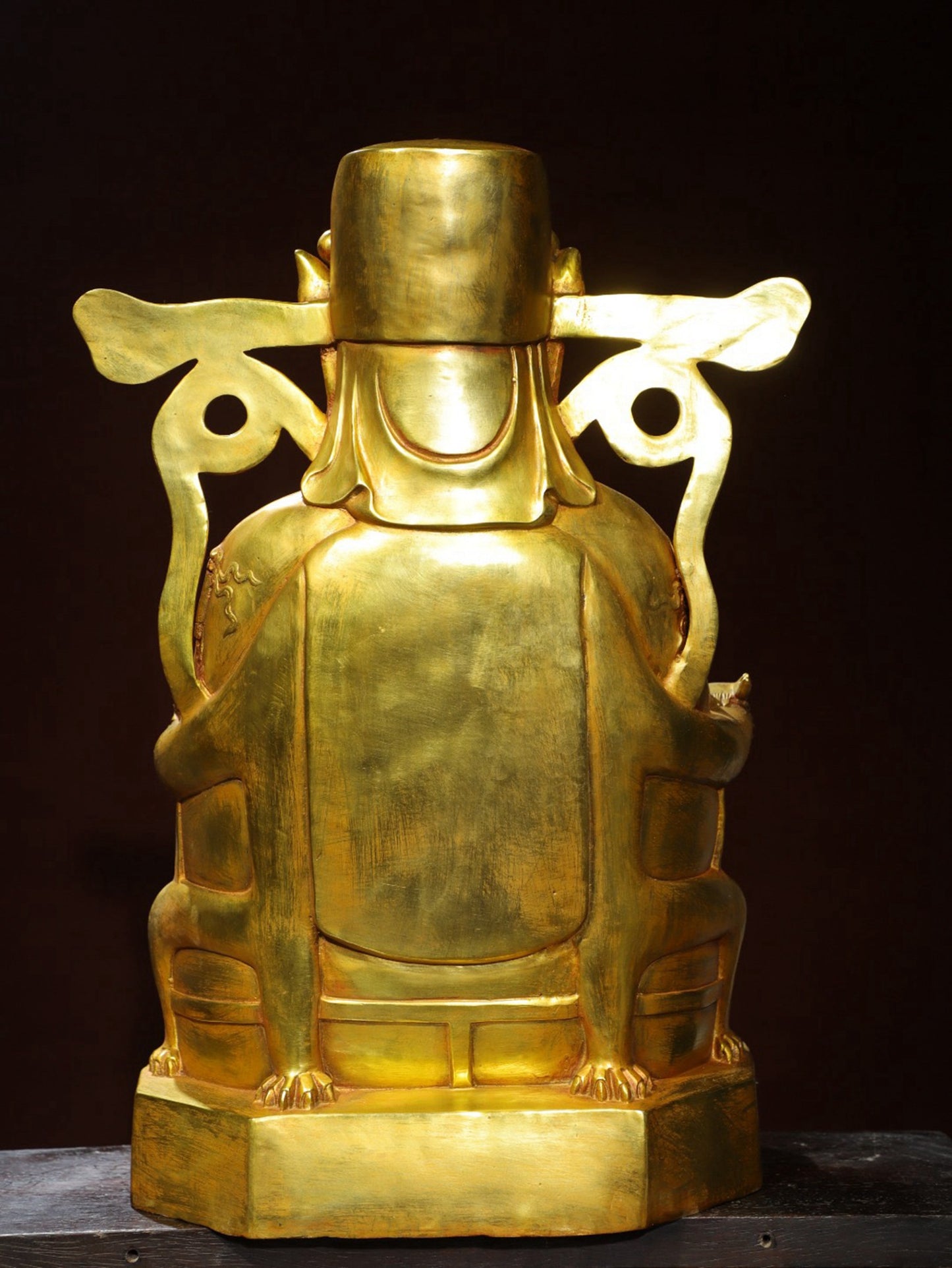 Bronze Plated Statue of God of Wealth