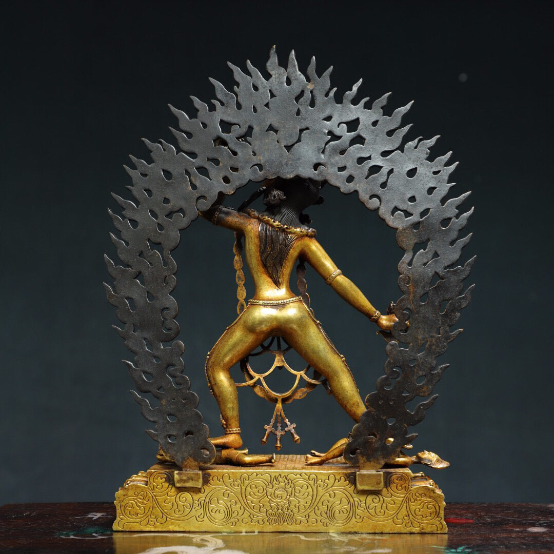 Chinese antique pure copper [Void Mother] Buddha statue