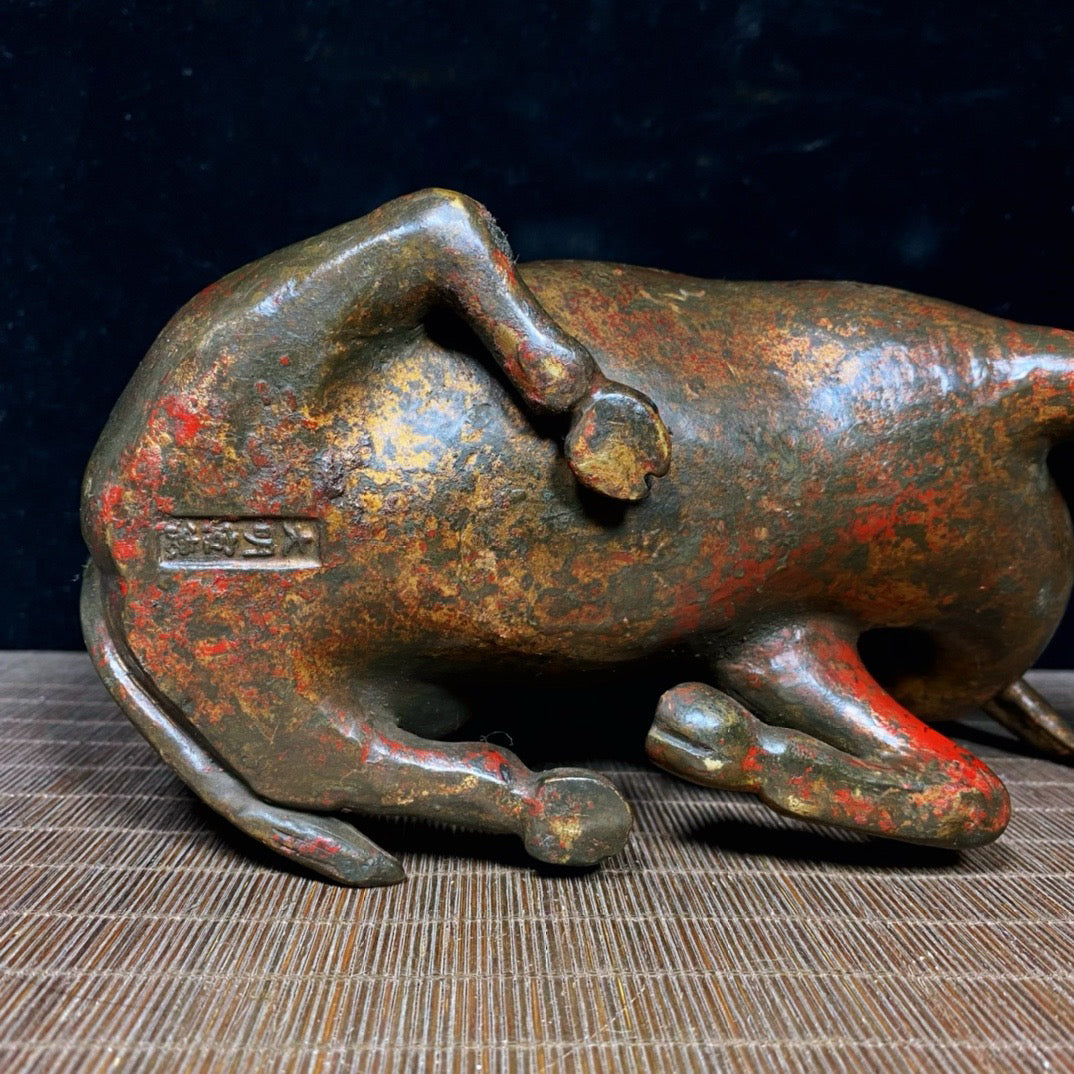 Chinese antique pure copper incense burner