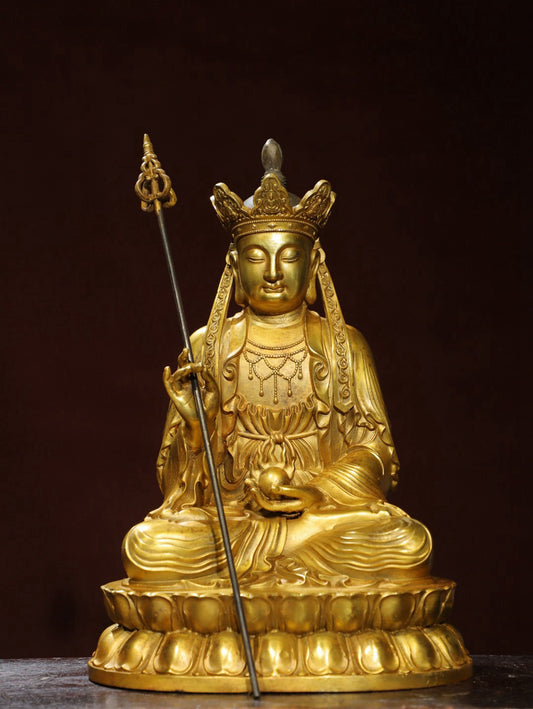 Bronze Plated Buddha Statue