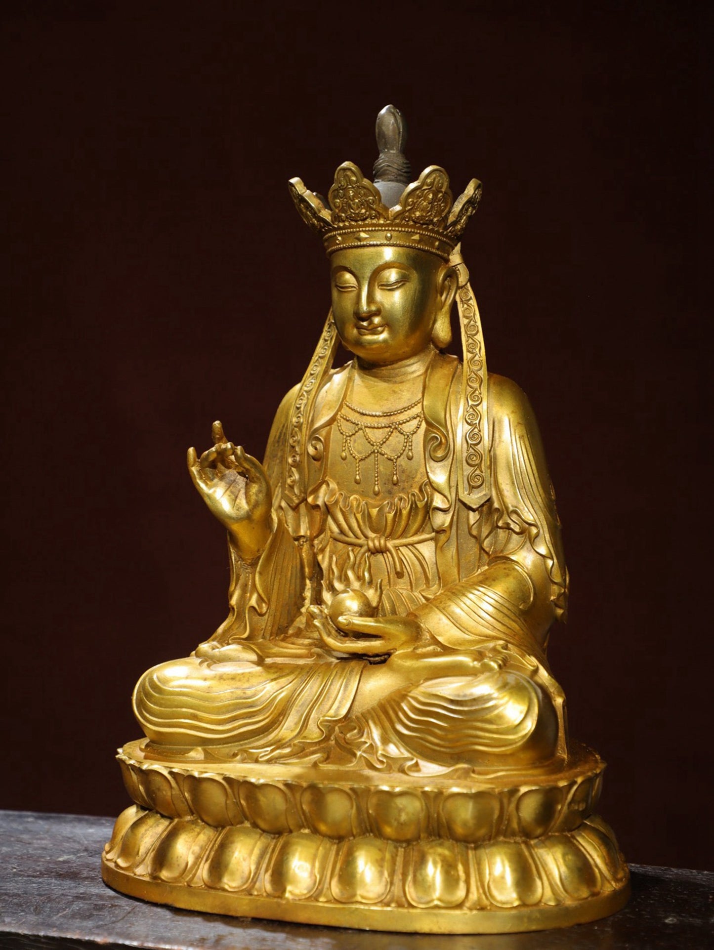 Bronze Plated Buddha Statue