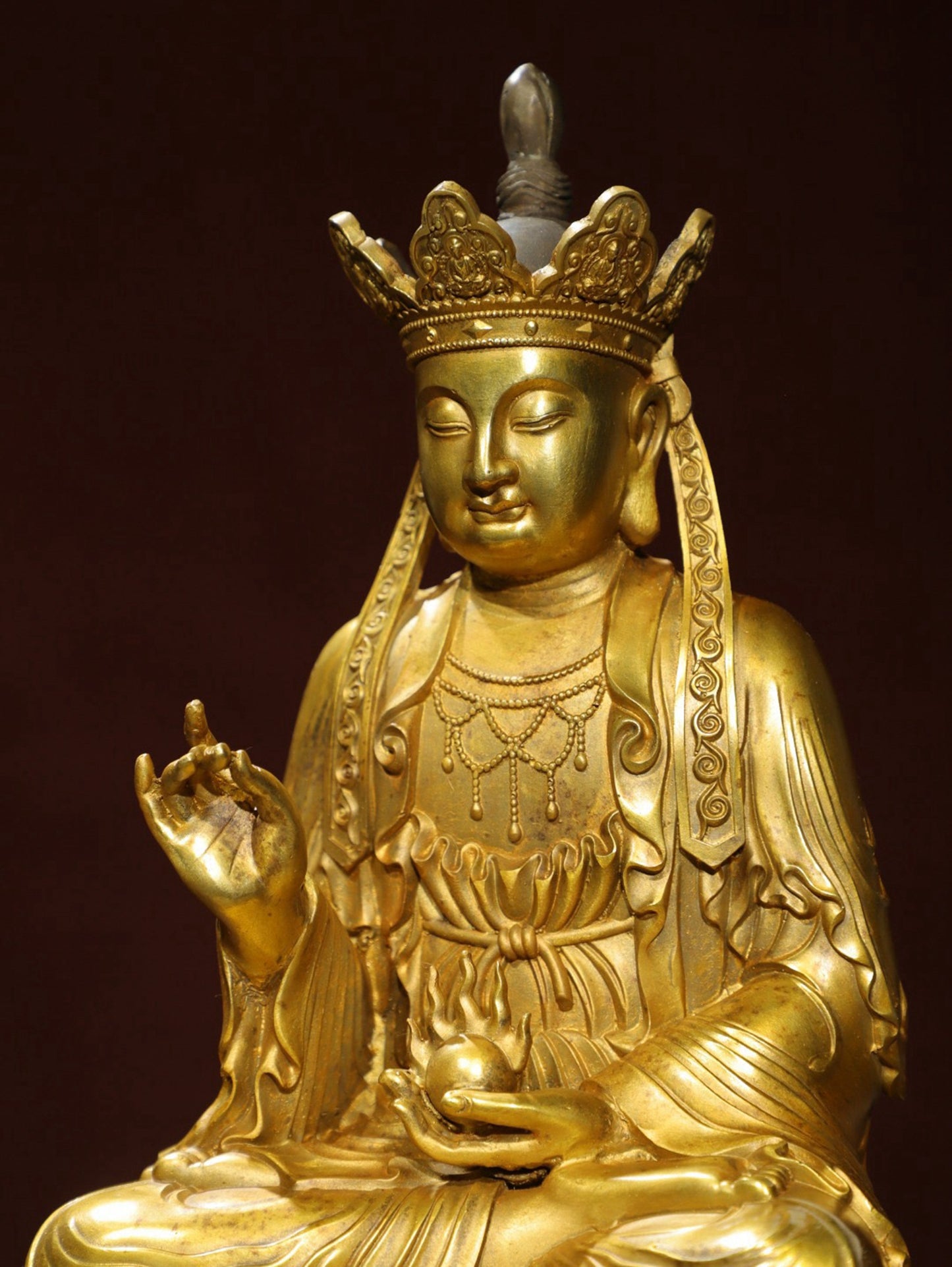Bronze Plated Buddha Statue