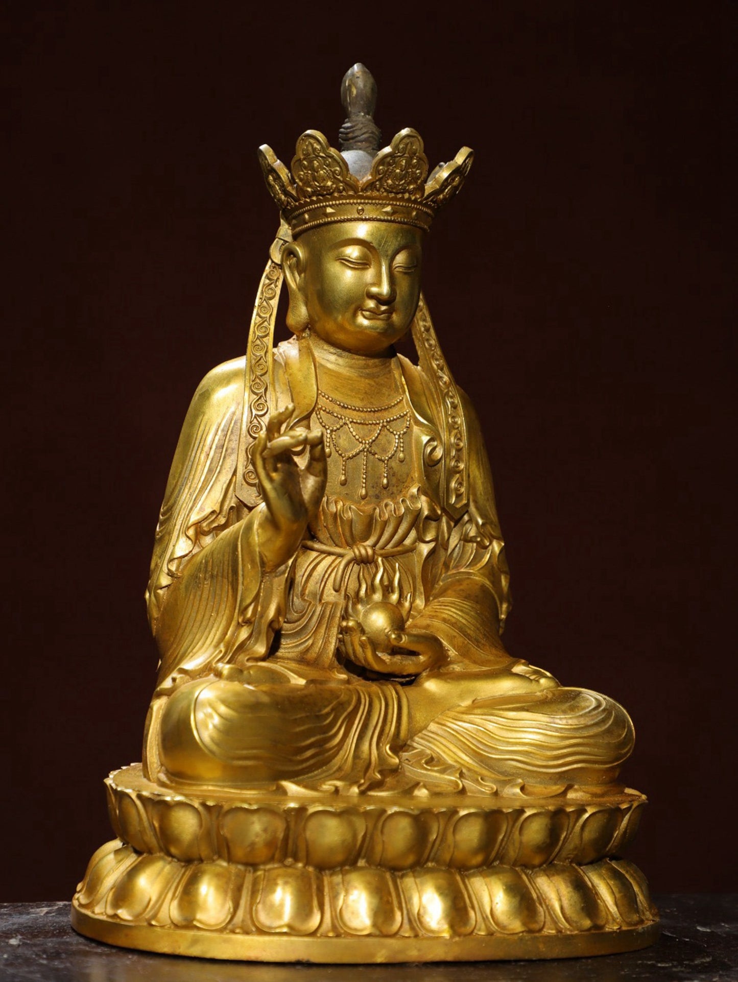 Bronze Plated Buddha Statue
