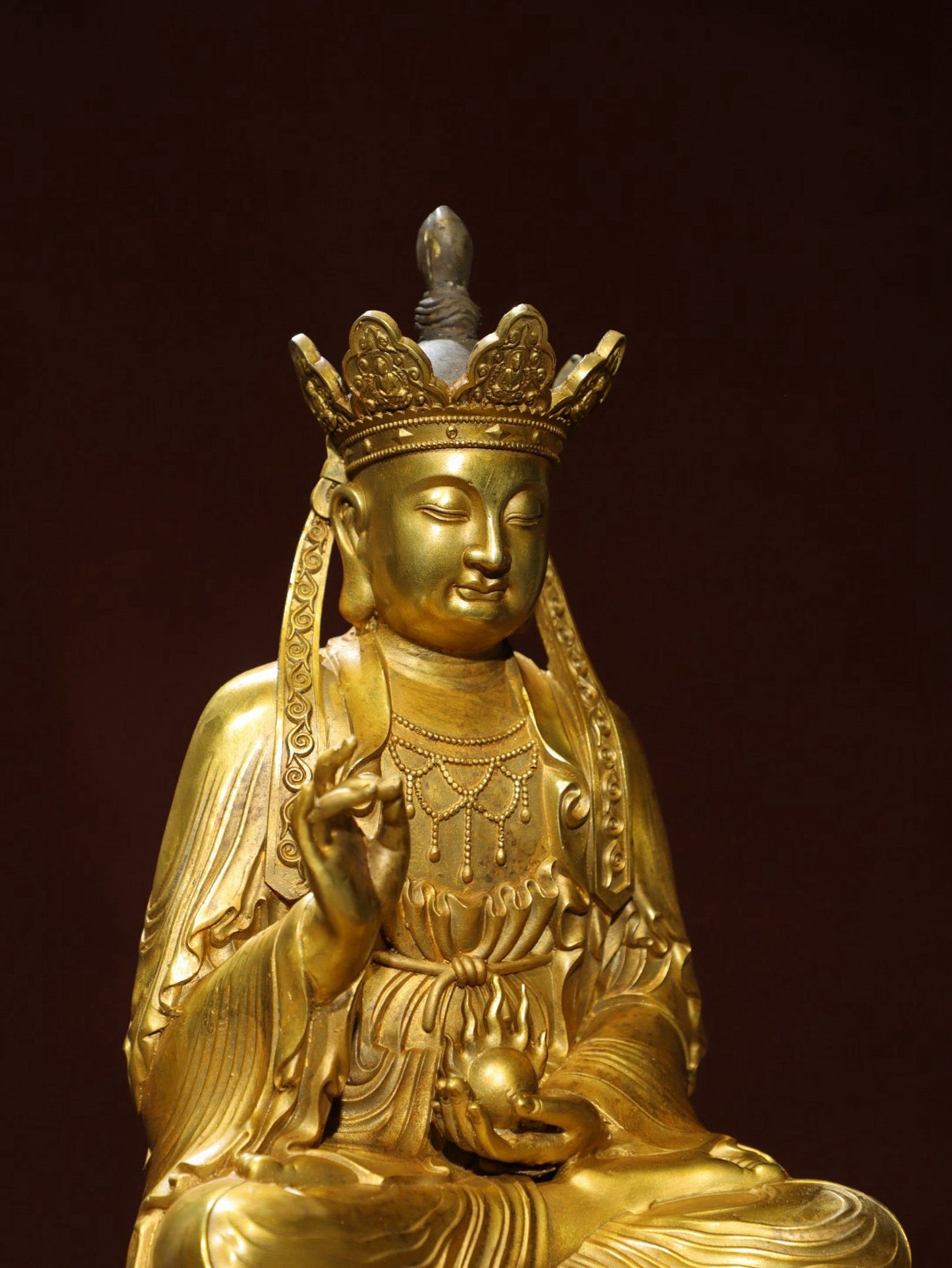 Bronze Plated Buddha Statue