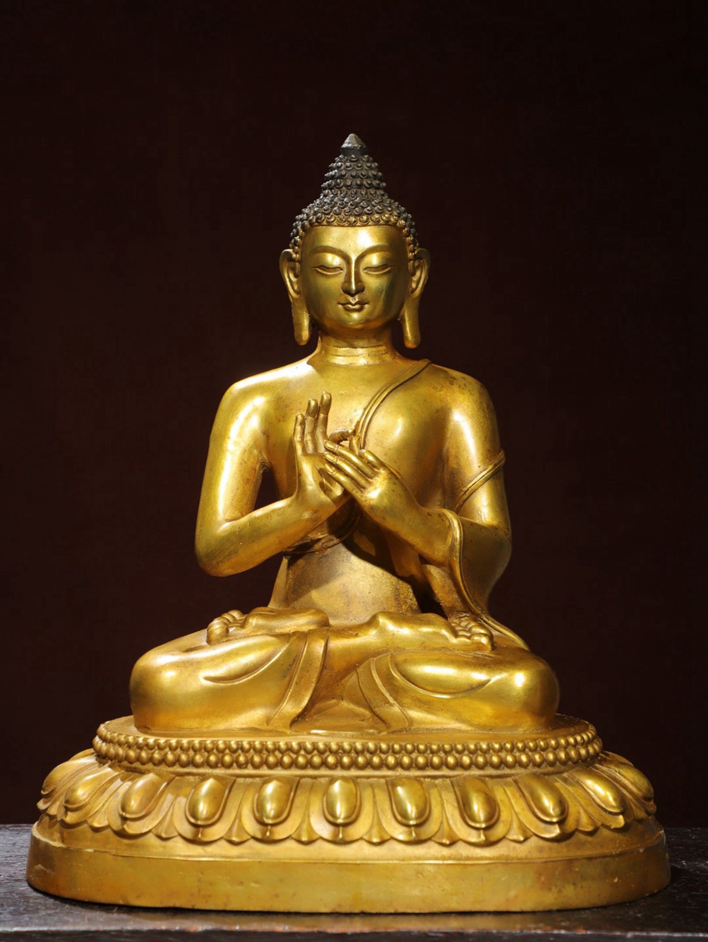 Bronze Plated Statue of the Great Sun Tathagata
