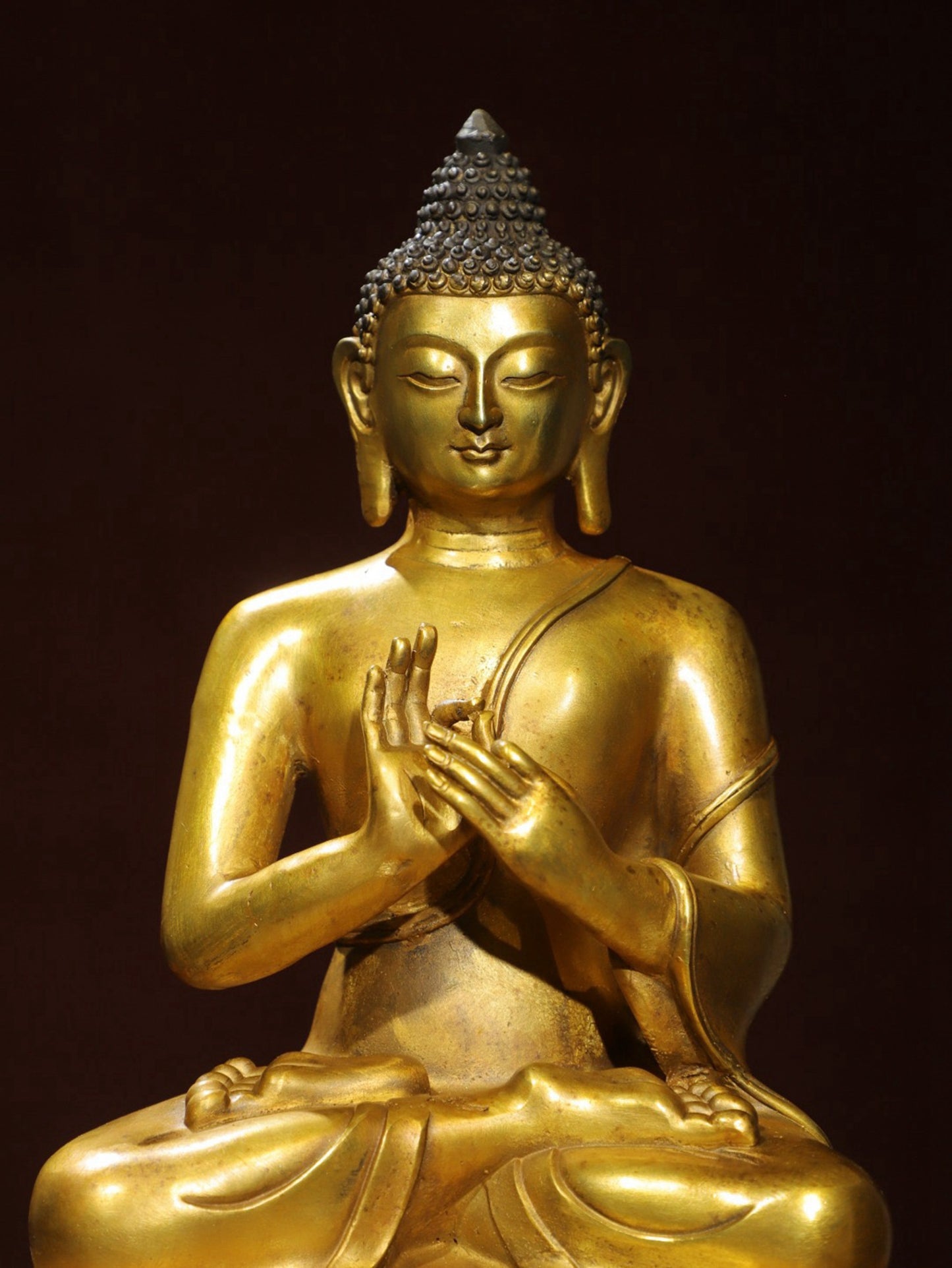 Bronze Plated Statue of the Great Sun Tathagata