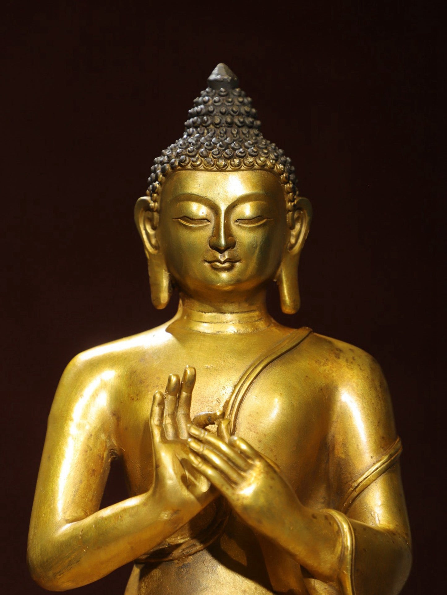 Bronze Plated Statue of the Great Sun Tathagata