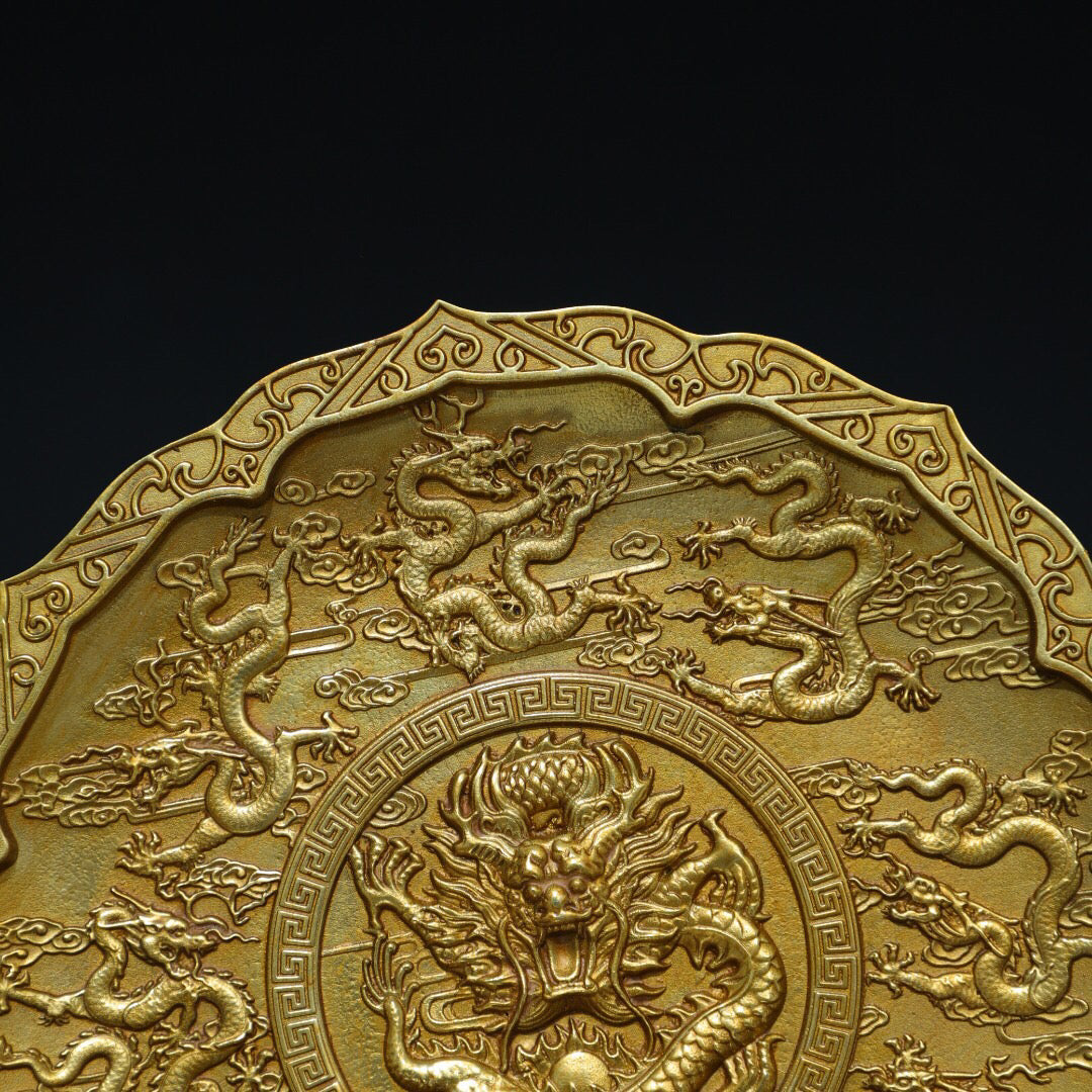 Chinese Antique Pure Copper [Kowloon] Plate