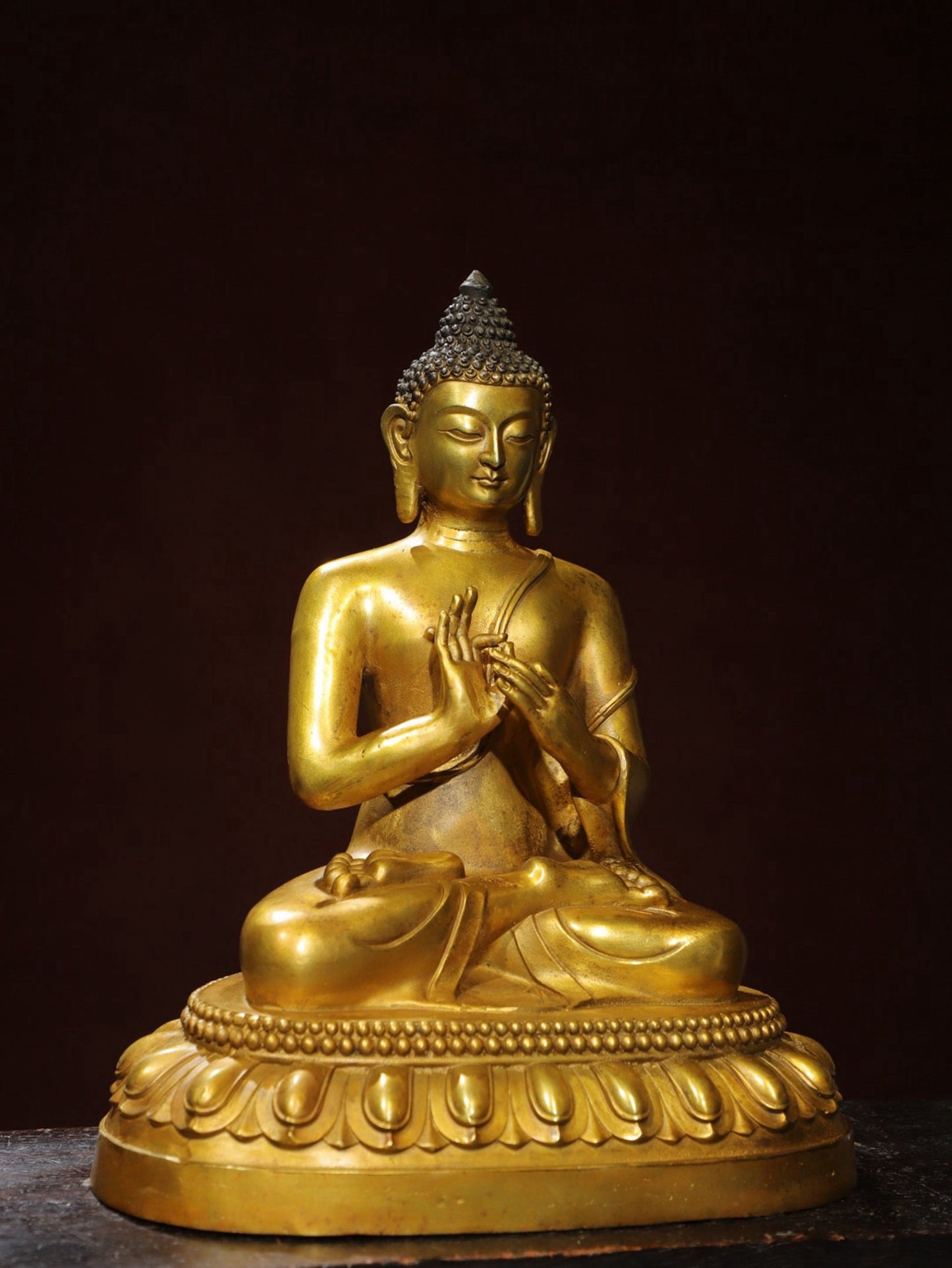 Bronze Plated Statue of the Great Sun Tathagata