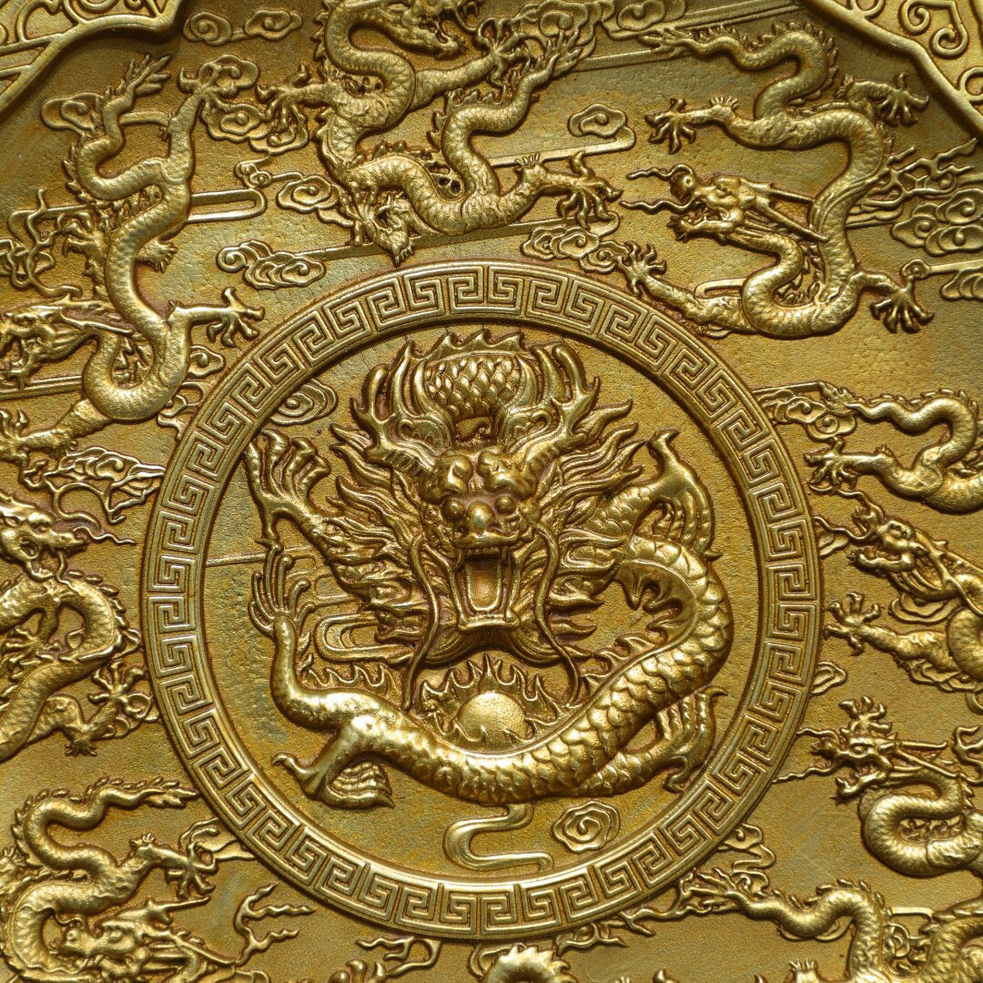 Chinese Antique Pure Copper [Kowloon] Plate