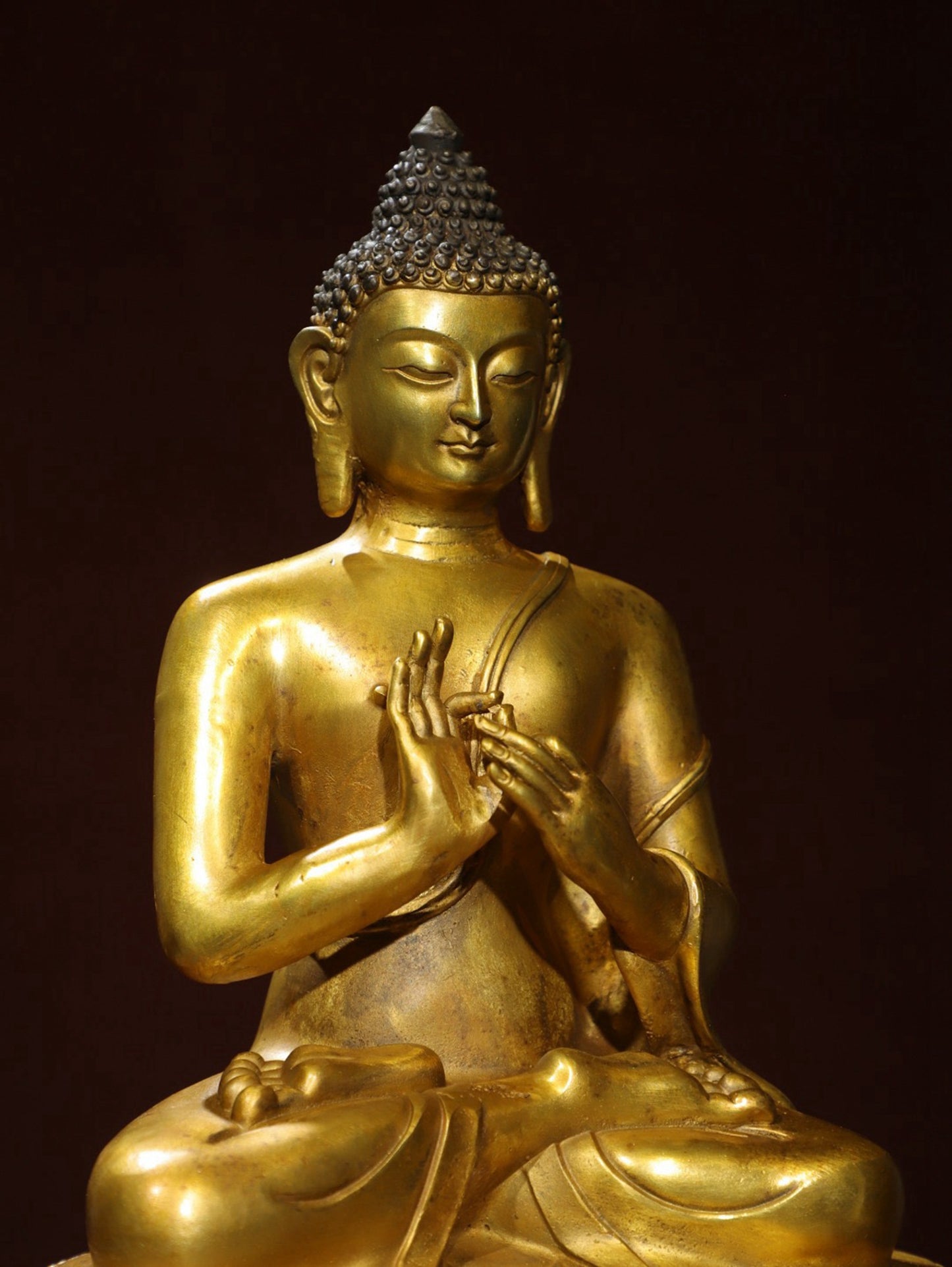 Bronze Plated Statue of the Great Sun Tathagata