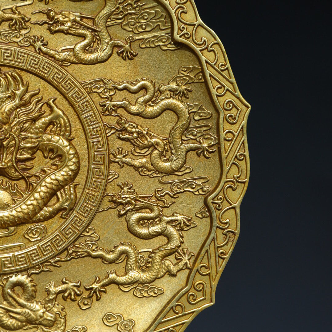 Chinese Antique Pure Copper [Kowloon] Plate
