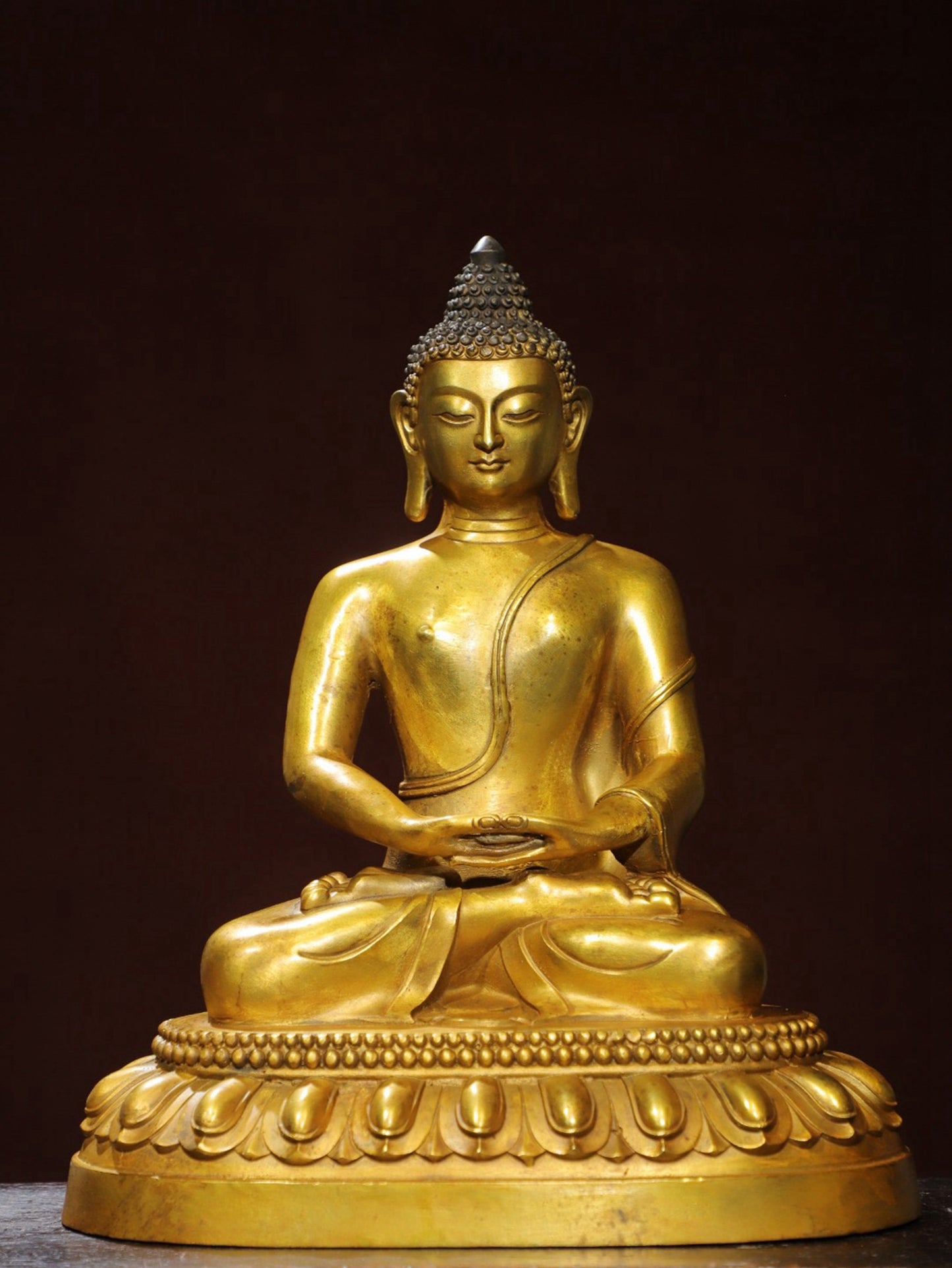 Bronze Plated Statue of Shakyamuni
