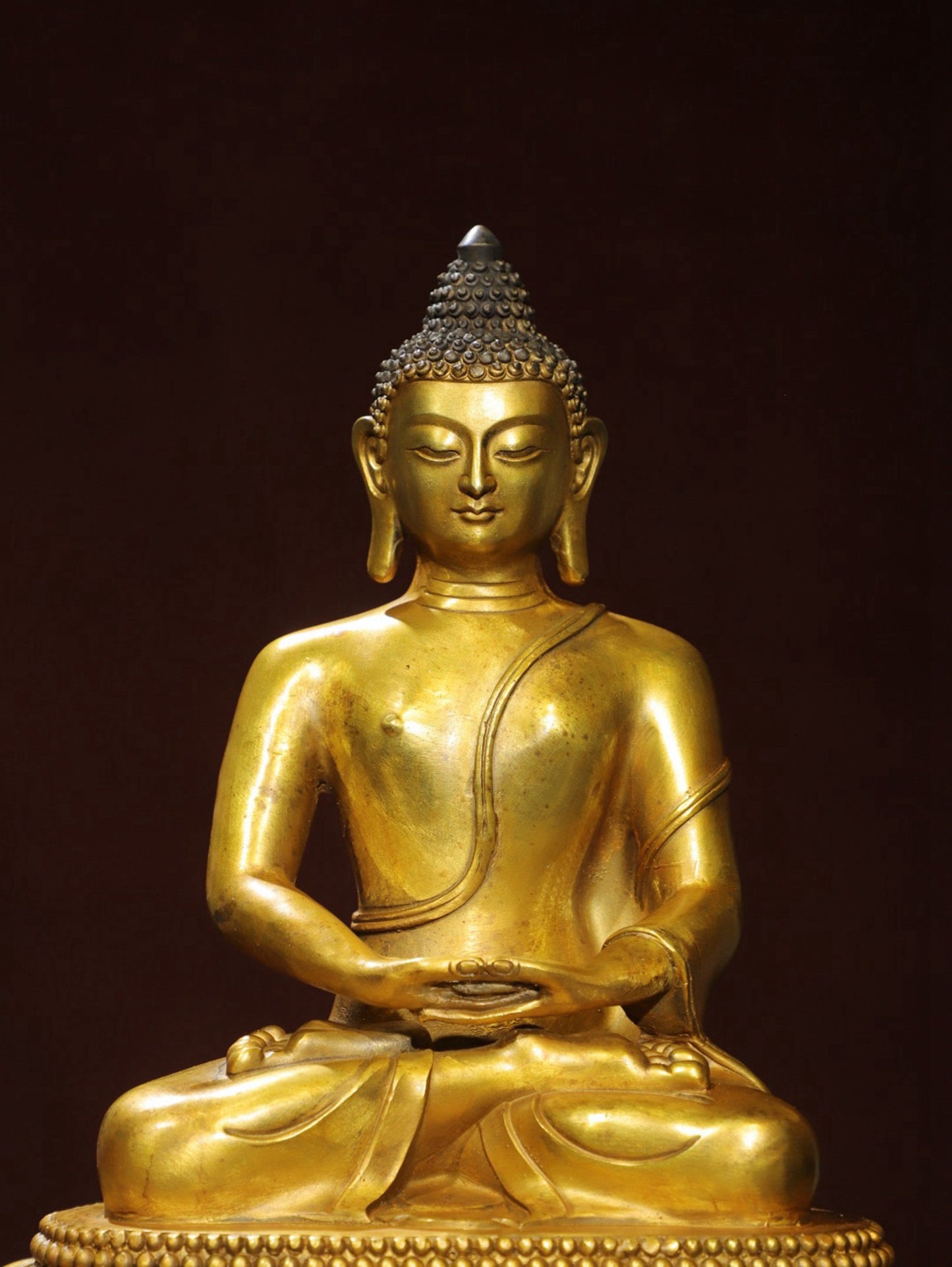 Bronze Plated Statue of Shakyamuni