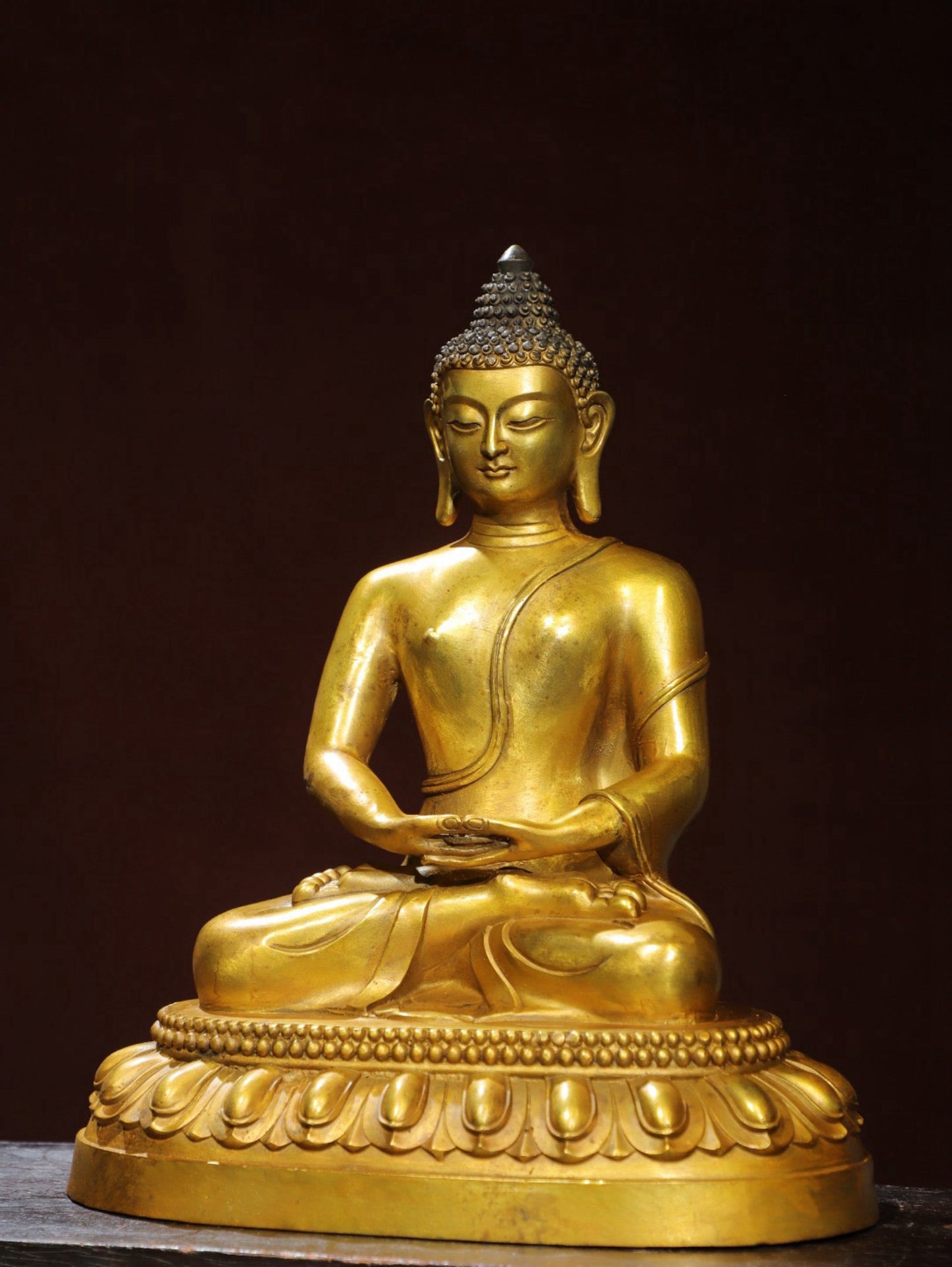 Bronze Plated Statue of Shakyamuni