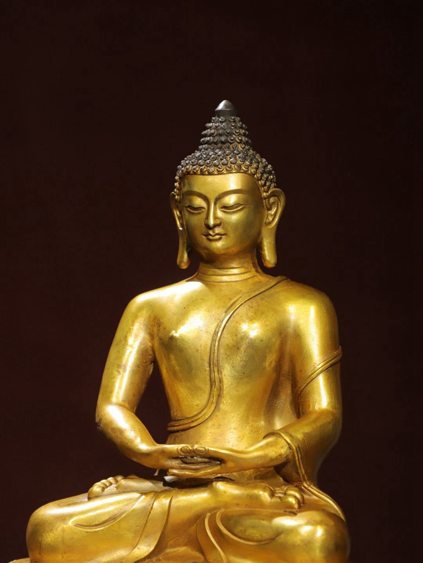 Bronze Plated Statue of Shakyamuni