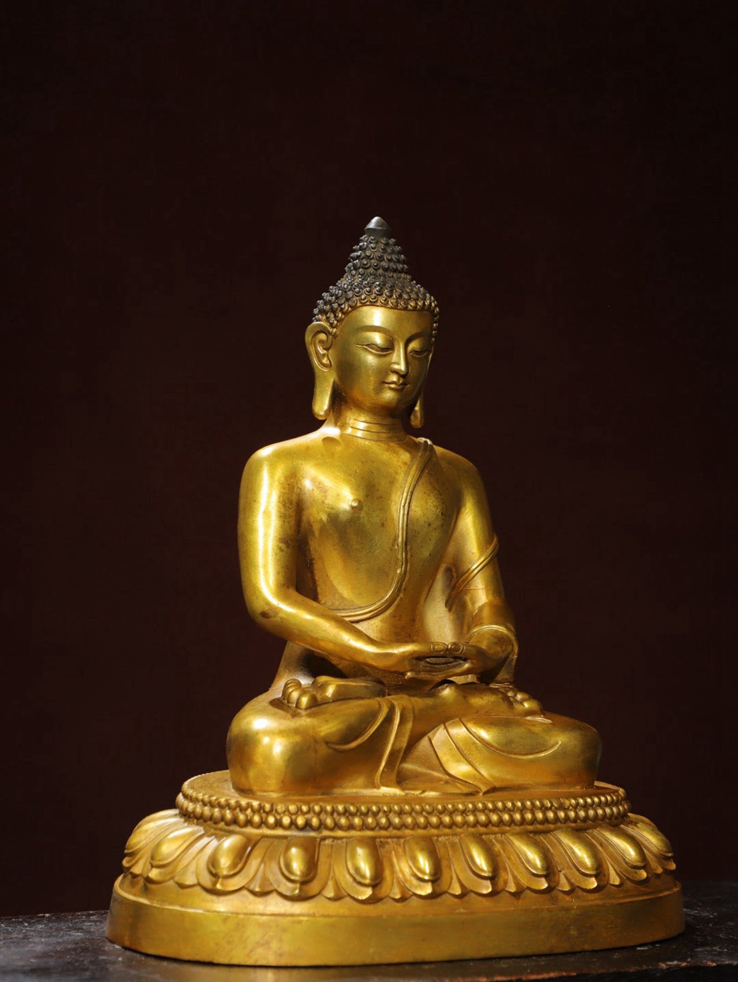 Bronze Plated Statue of Shakyamuni