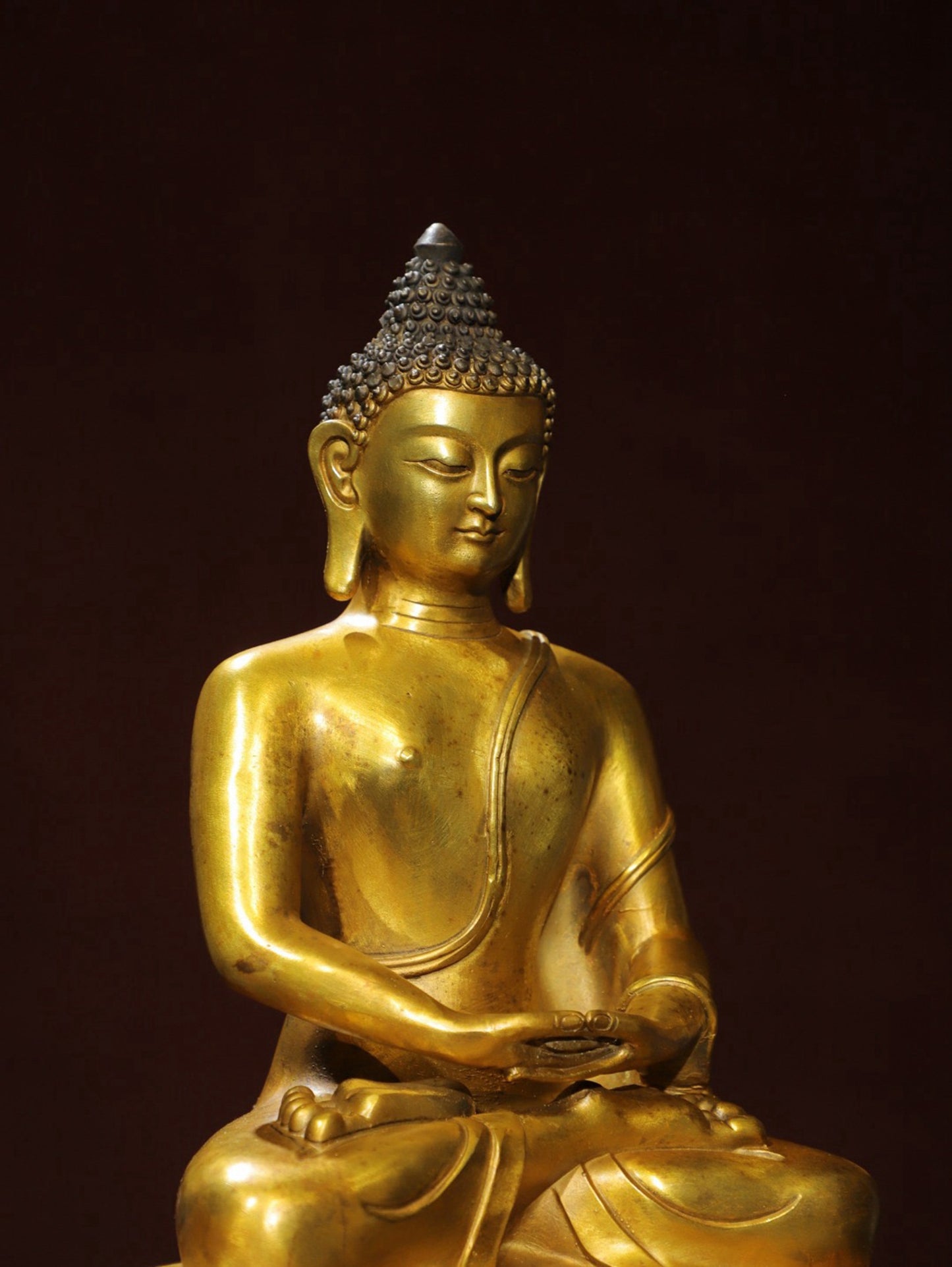 Bronze Plated Statue of Shakyamuni