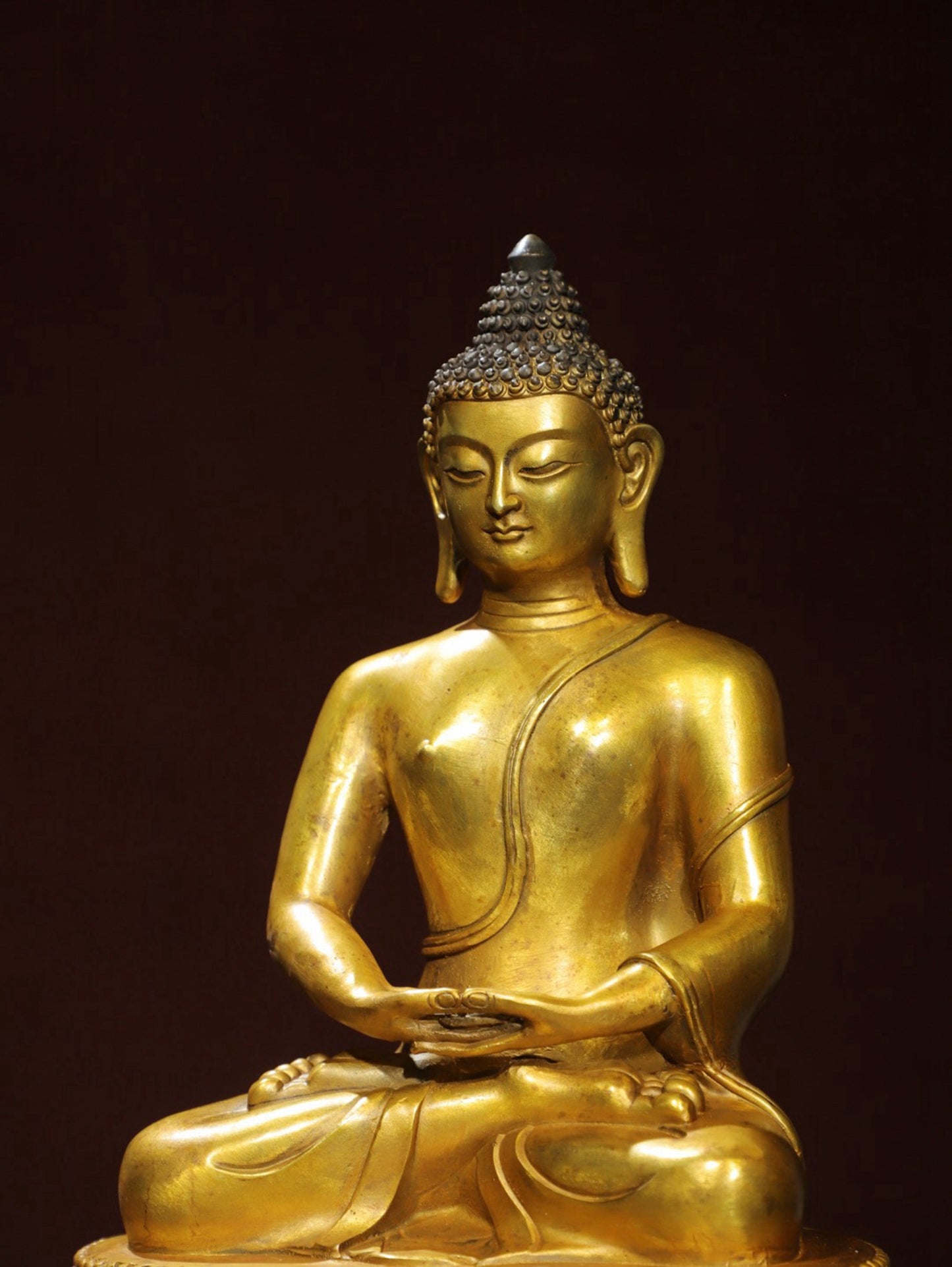 Bronze Plated Statue of Shakyamuni