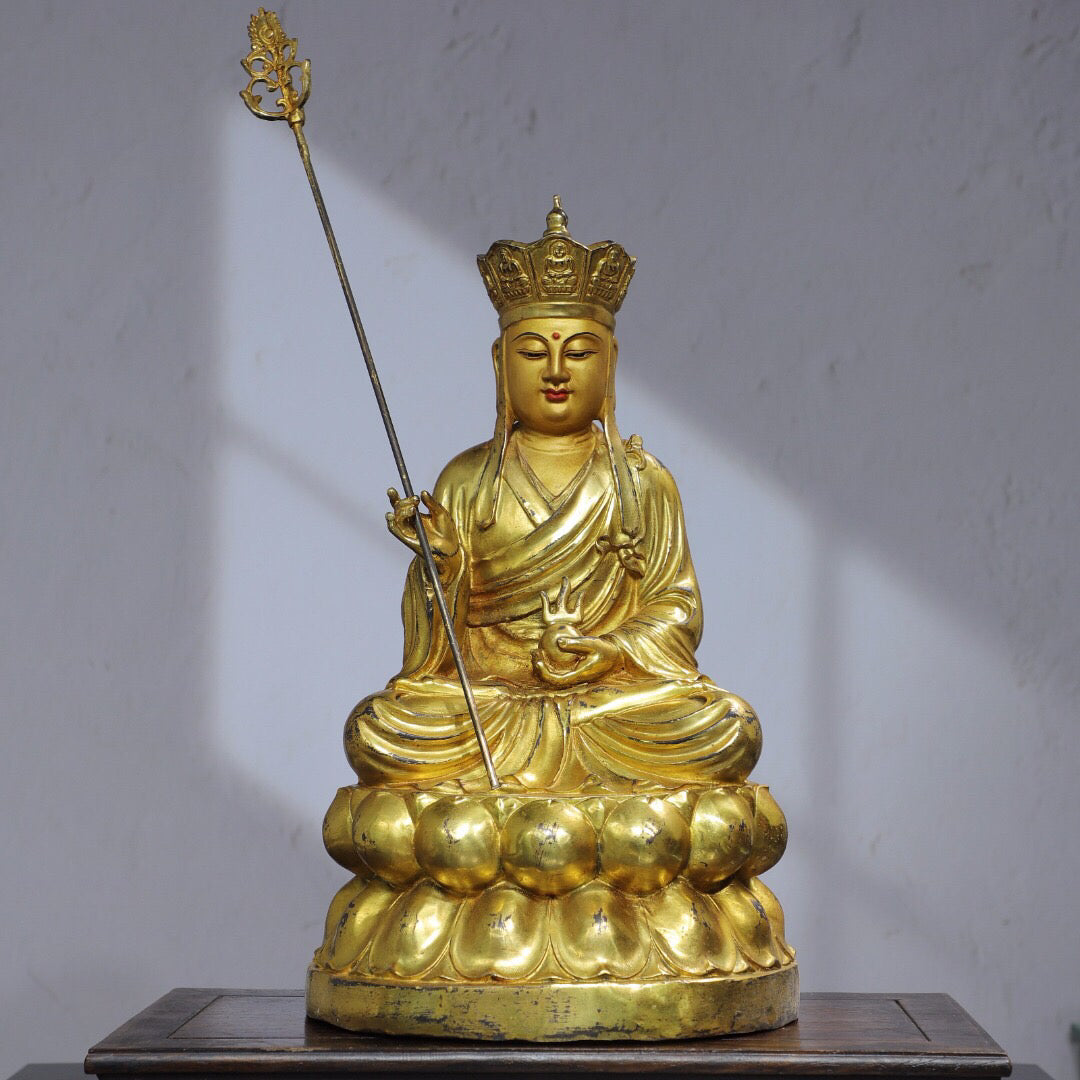 Chinese antique pure copper Buddha statues