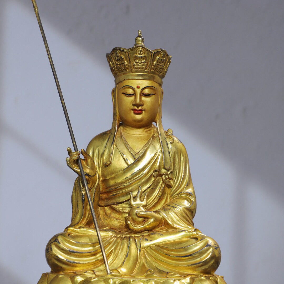 Chinese antique pure copper Buddha statues