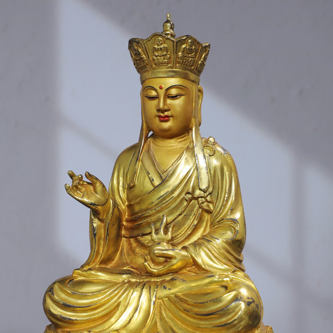 Chinese antique pure copper Buddha statues