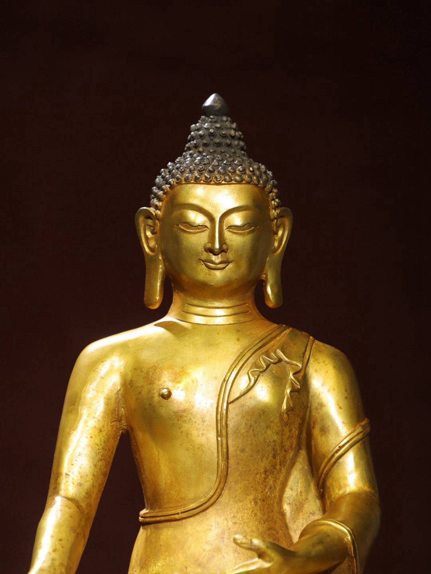 Bronze Plated Statue of the Great Sun Tathagata