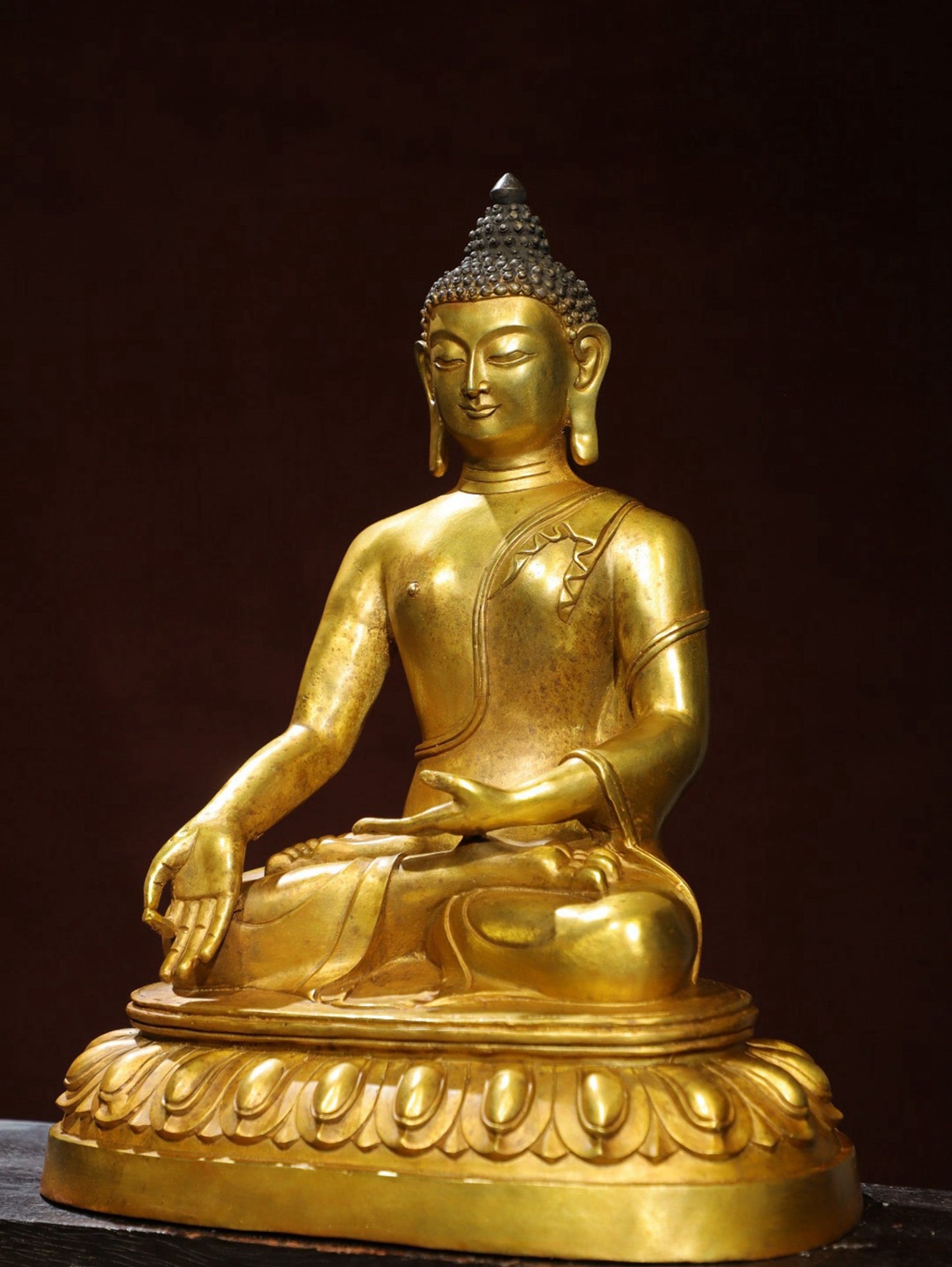Bronze Plated Statue of the Great Sun Tathagata