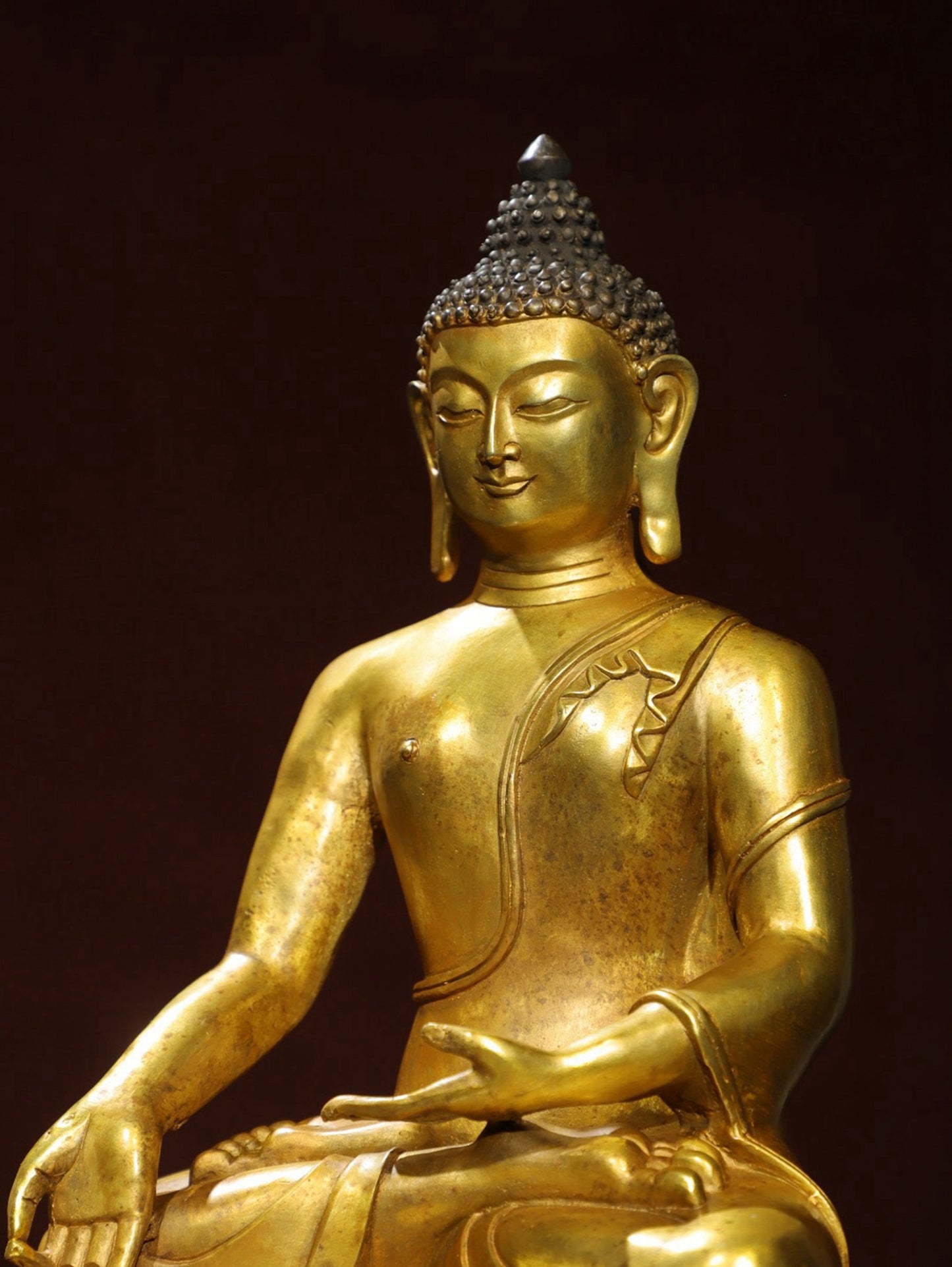 Bronze Plated Statue of the Great Sun Tathagata