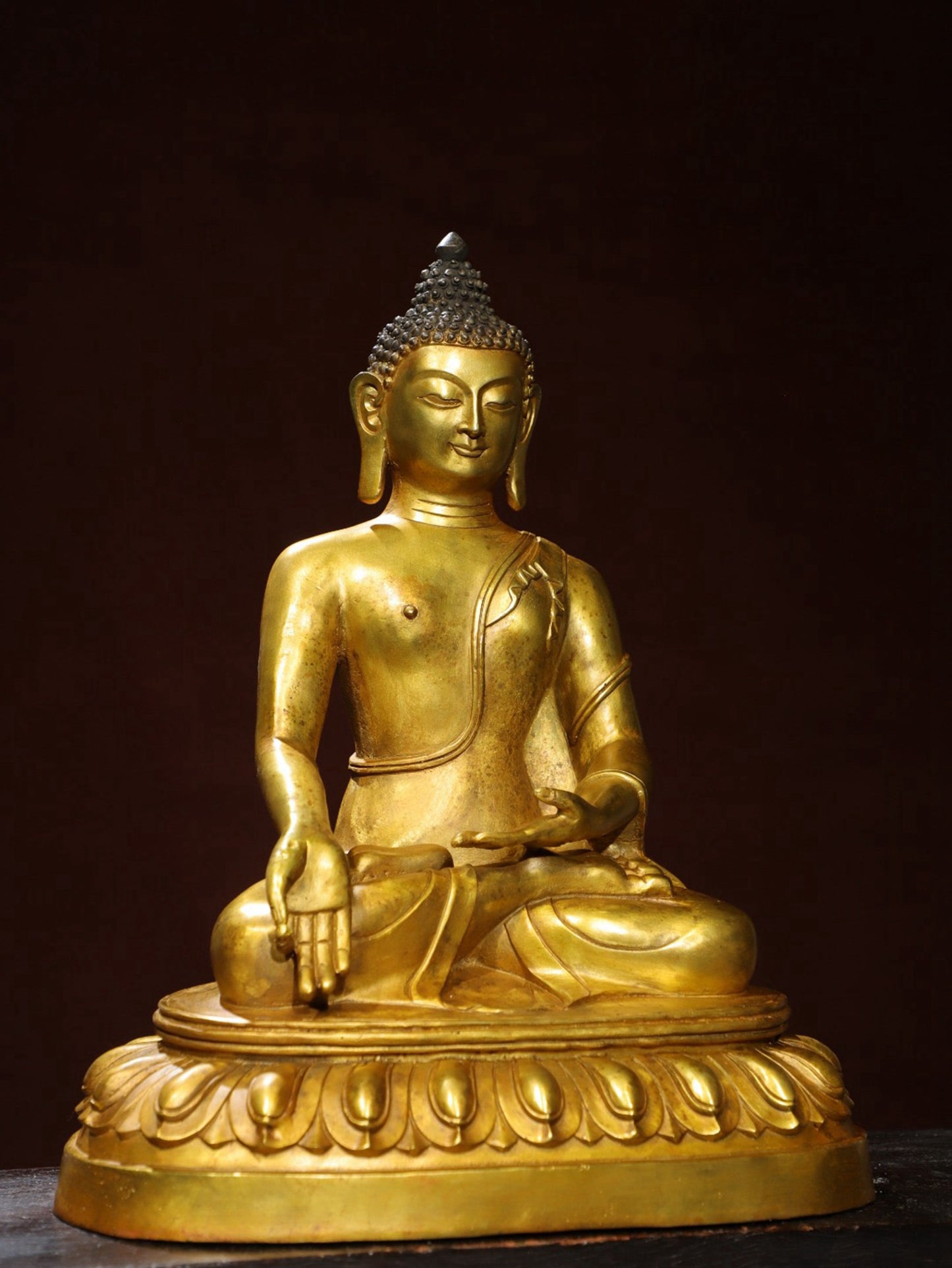 Bronze Plated Statue of the Great Sun Tathagata