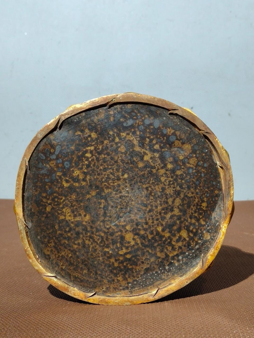 Chinese Antique Pure Copper Enamel Color • Ksitigarbha Bodhisattva