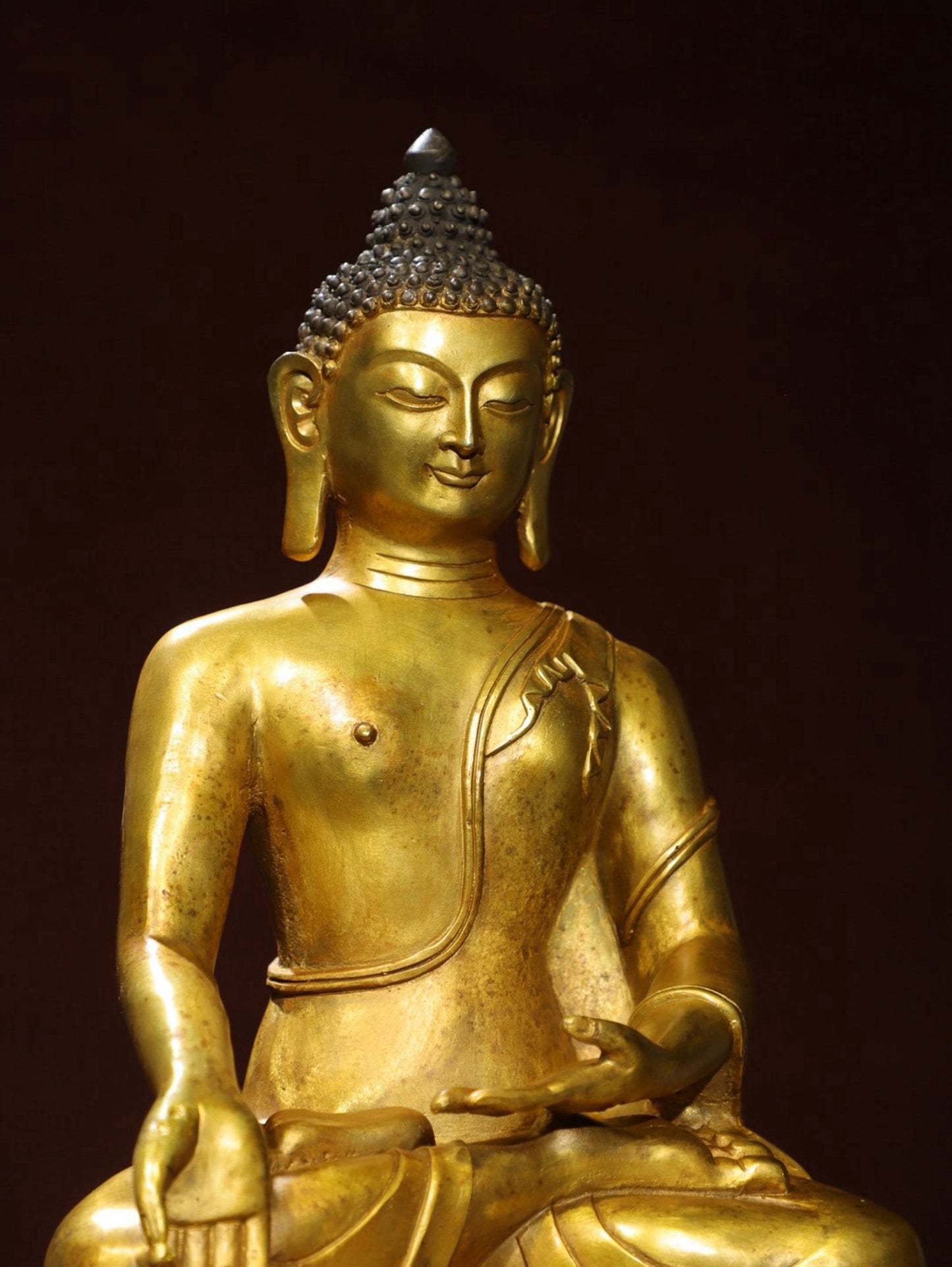 Bronze Plated Statue of the Great Sun Tathagata