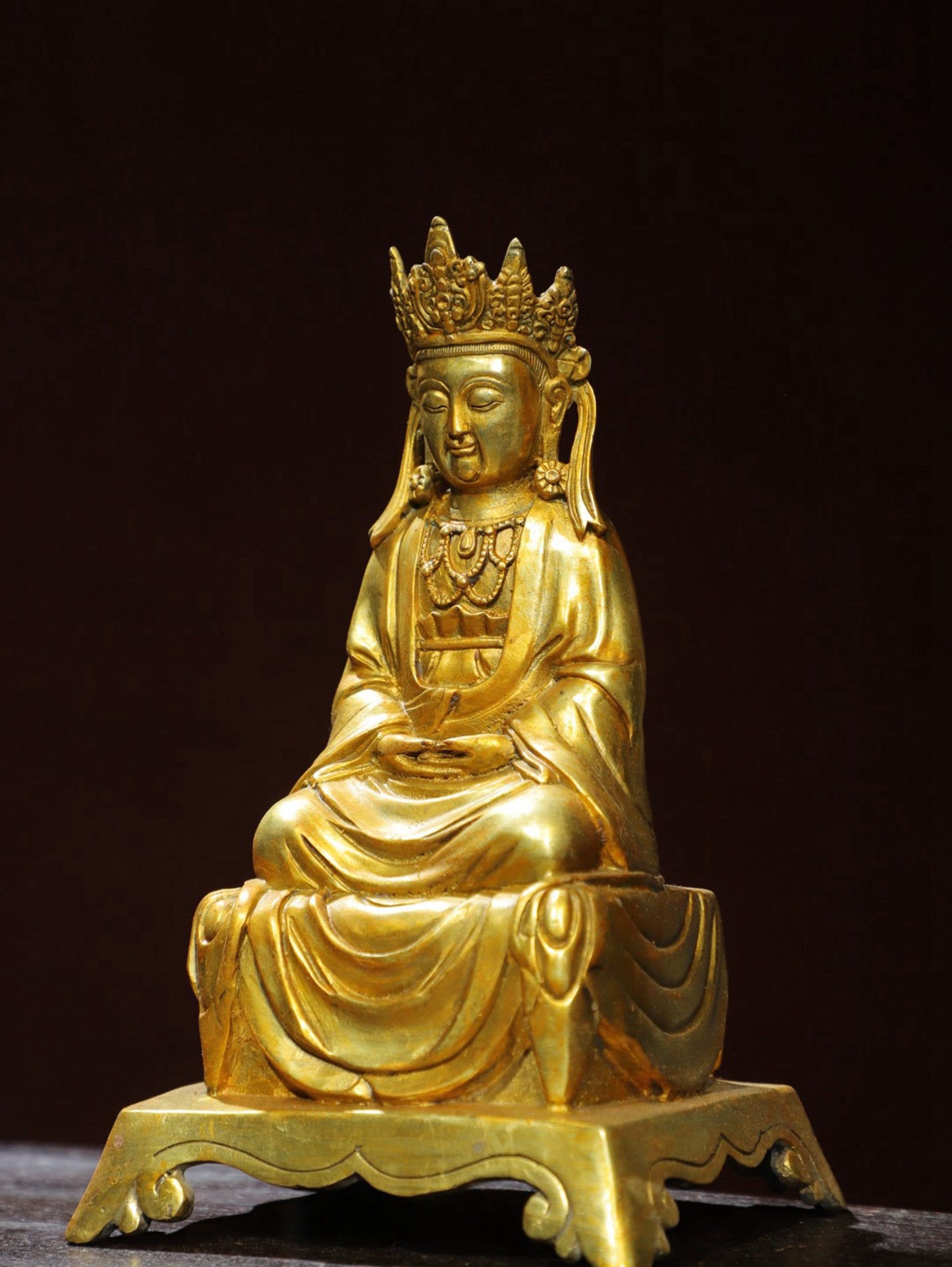 Bronze Plated Avalokitesvara Statue