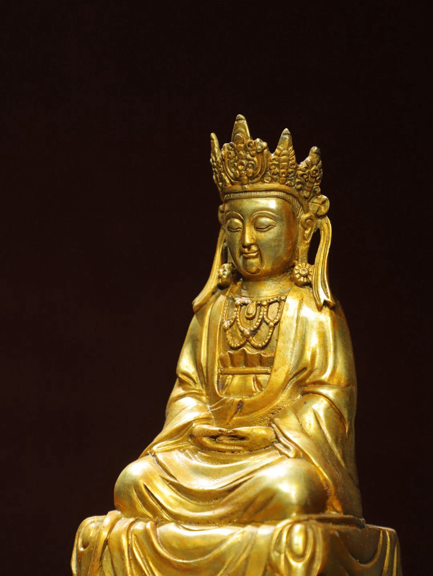 Bronze Plated Avalokitesvara Statue