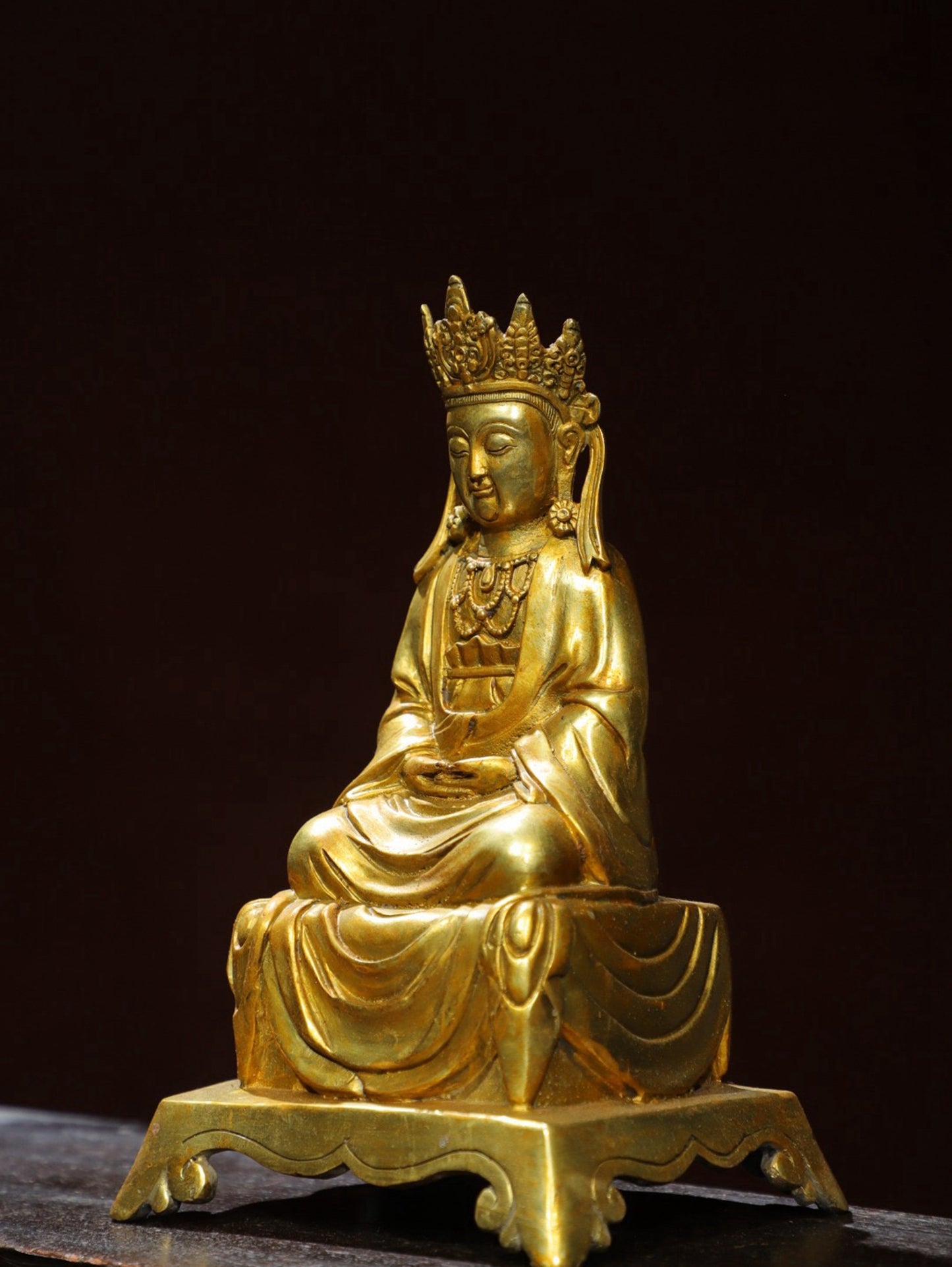 Bronze Plated Avalokitesvara Statue