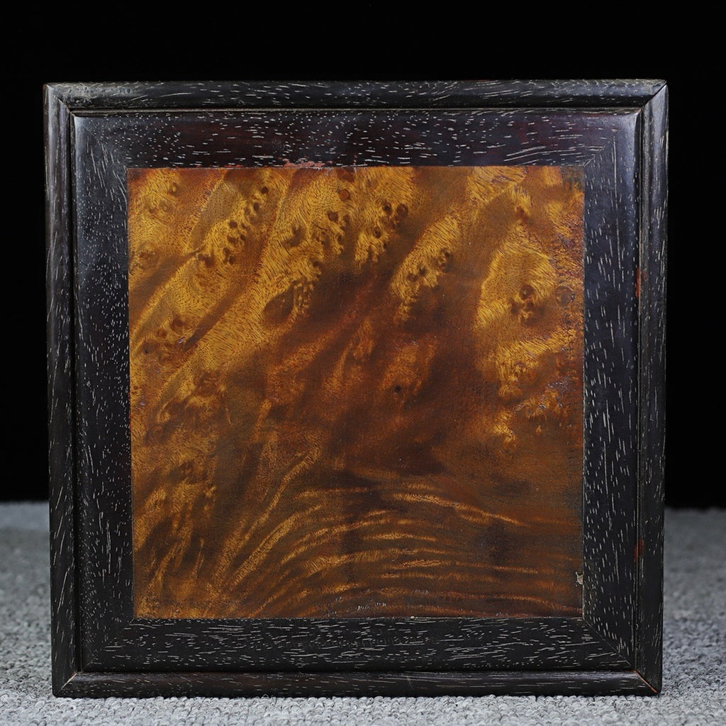 A set of black sandalwood chess