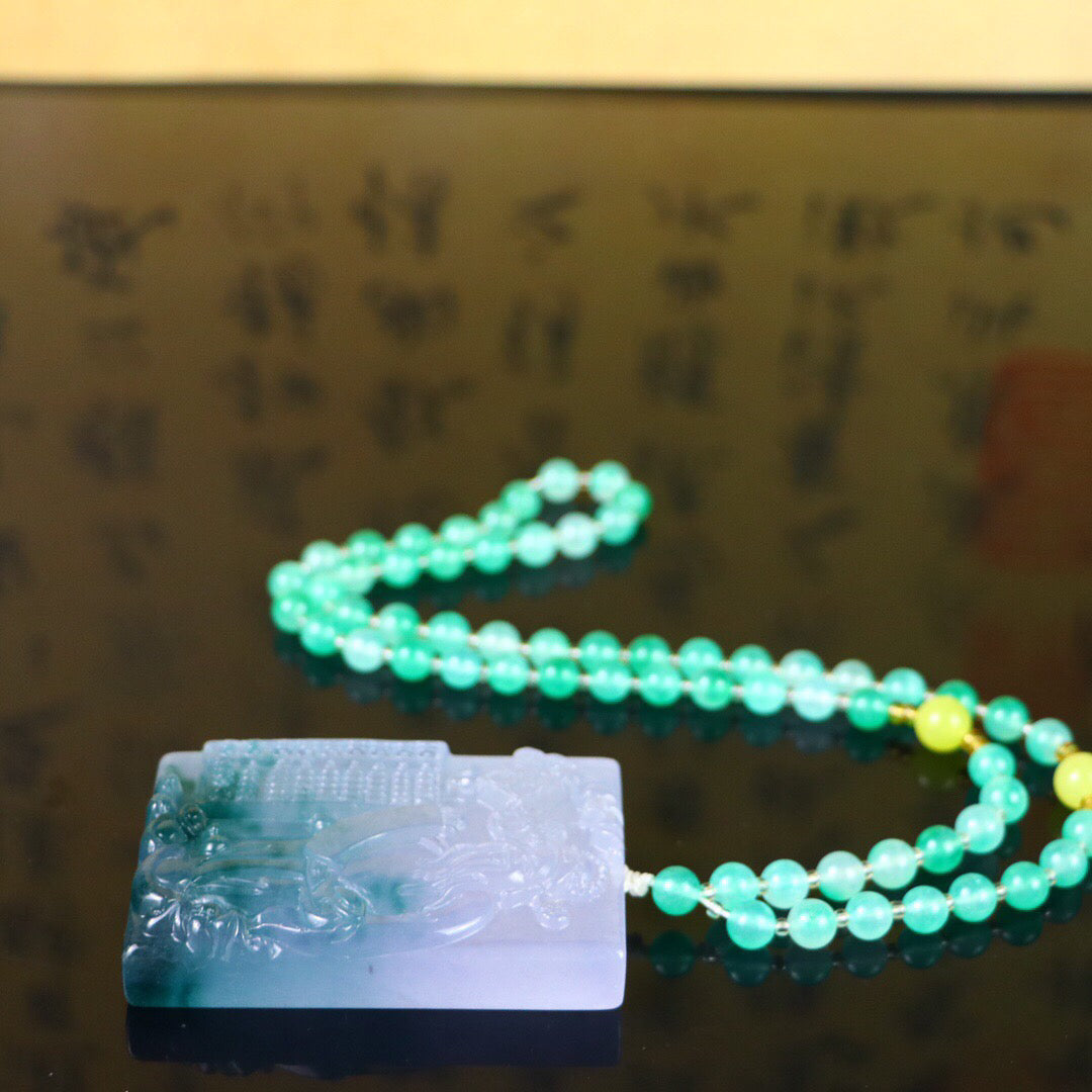 Chinese antique high ice [God of Wealth Brand]