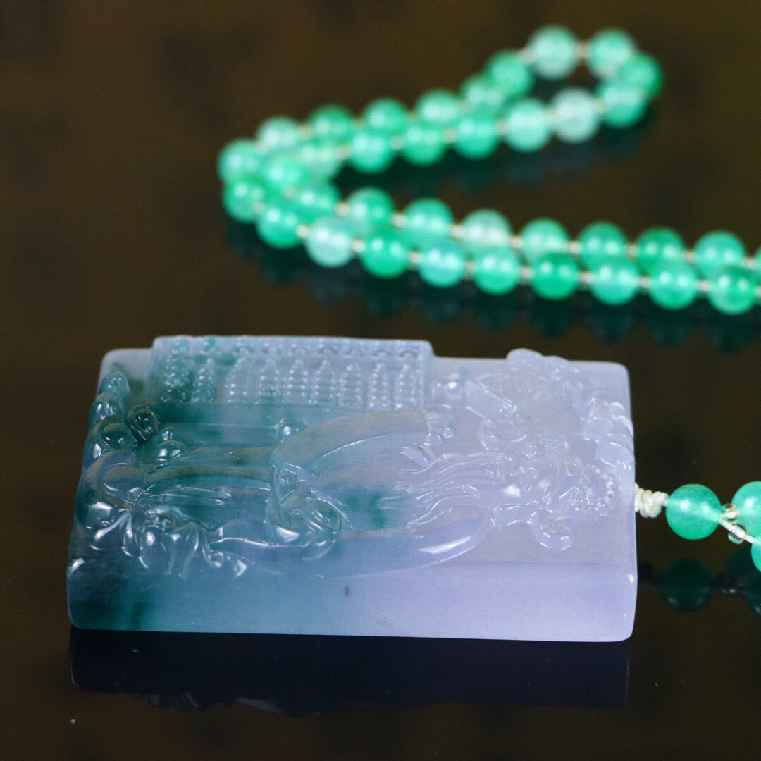 Chinese antique high ice [God of Wealth Brand]