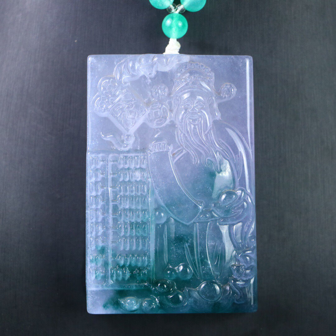Chinese antique high ice [God of Wealth Brand]