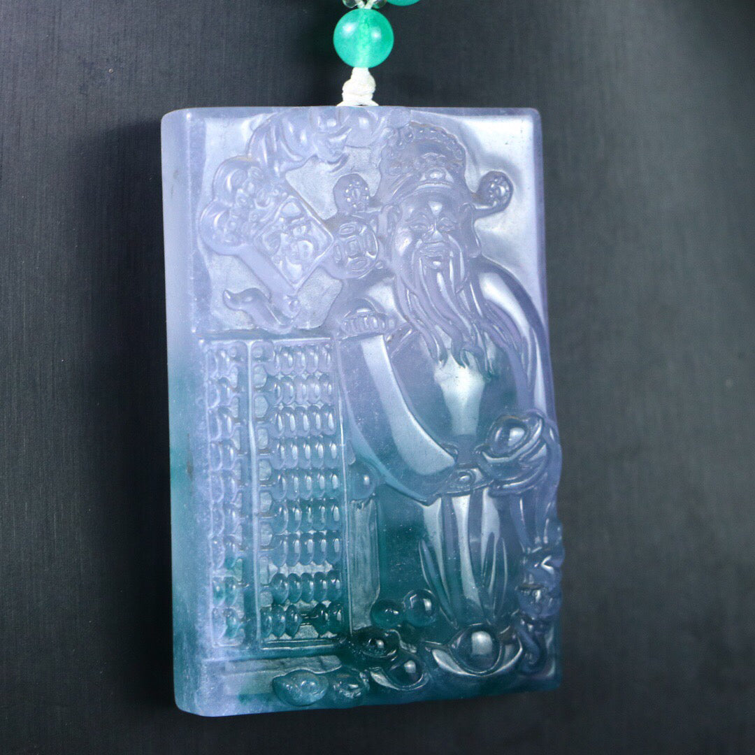 Chinese antique high ice [God of Wealth Brand]
