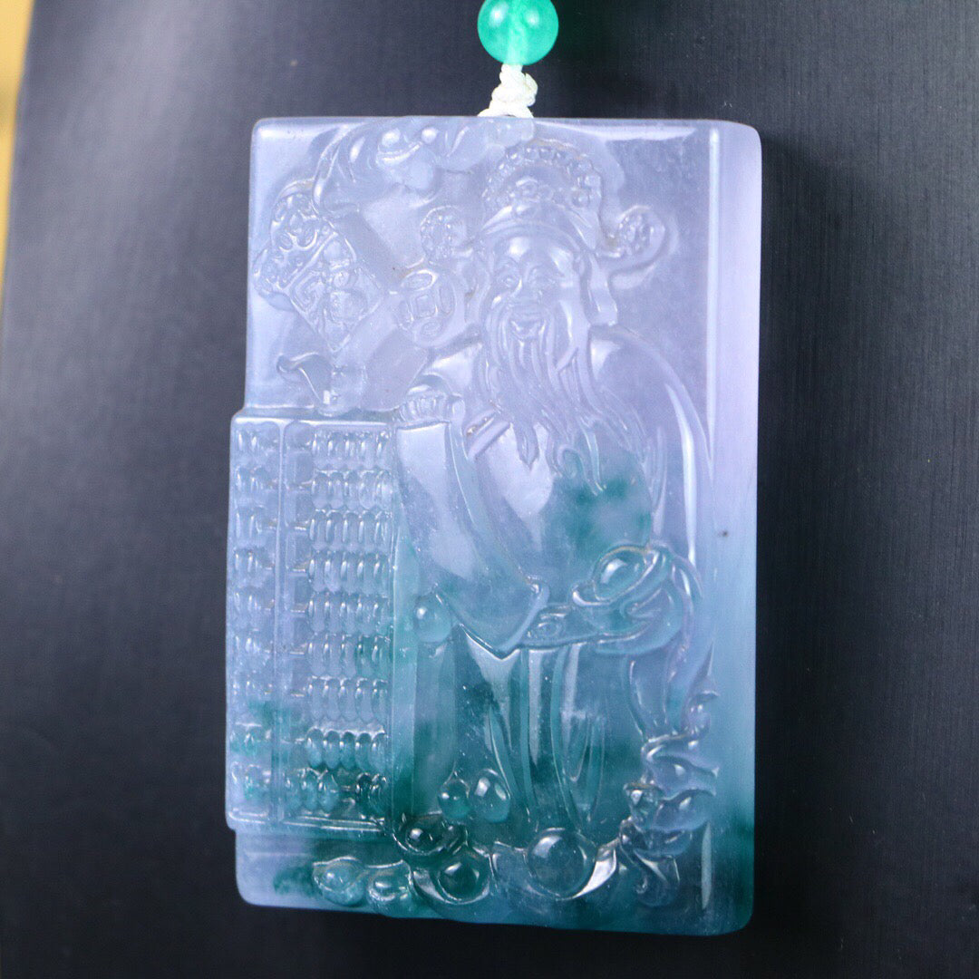 Chinese antique high ice [God of Wealth Brand]