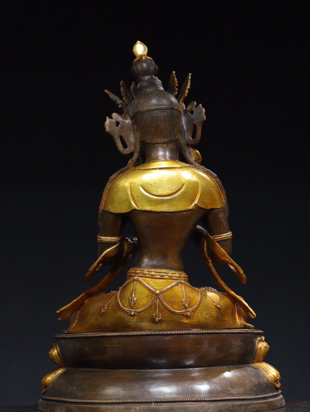 Chinese antique pure copper Buddha statue