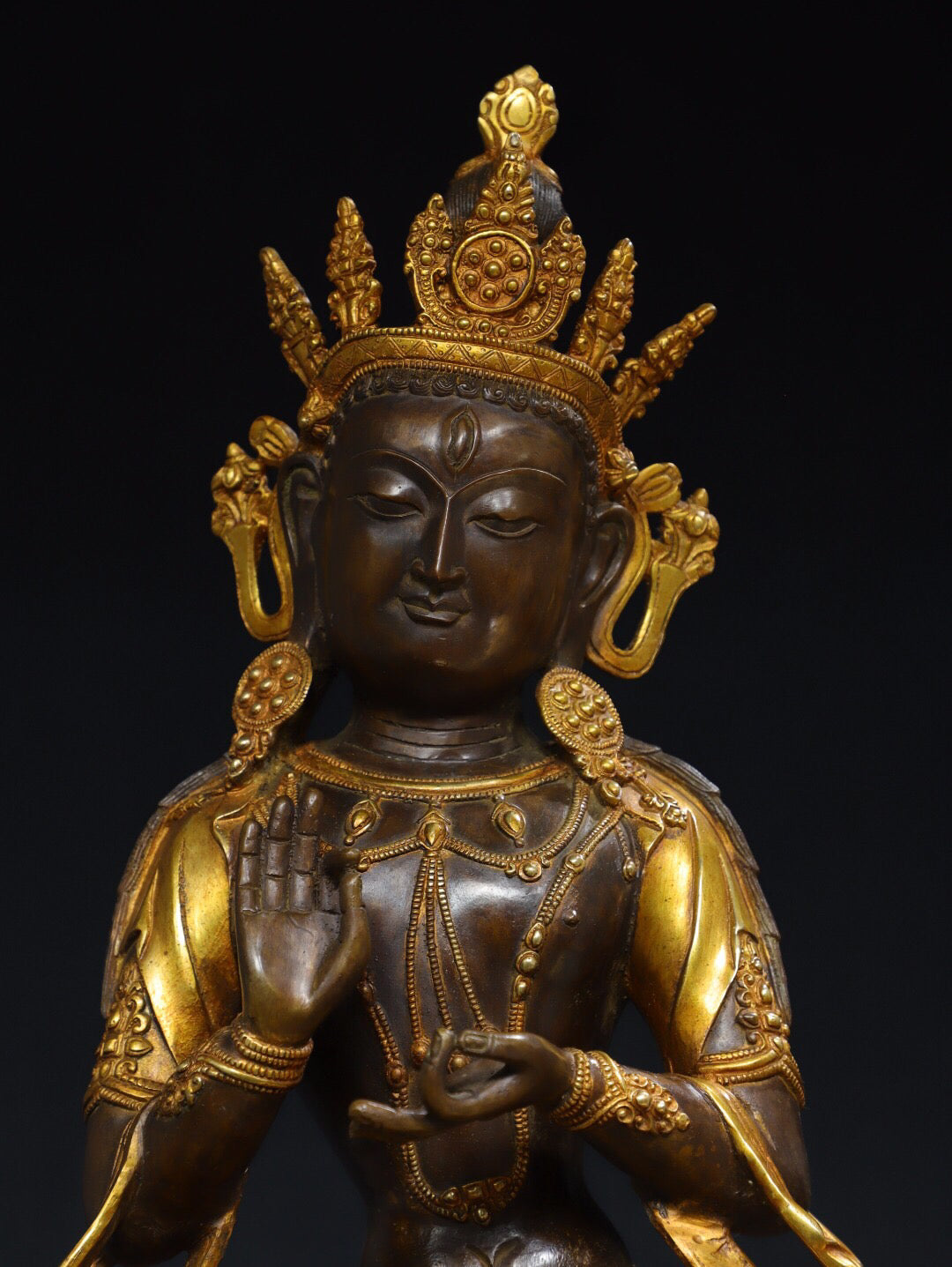 Chinese antique pure copper Buddha statue