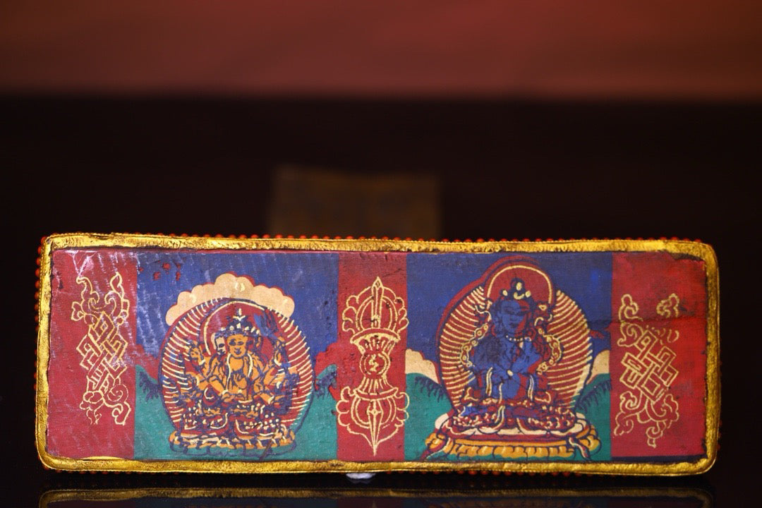 High monk hand drawn old scriptures