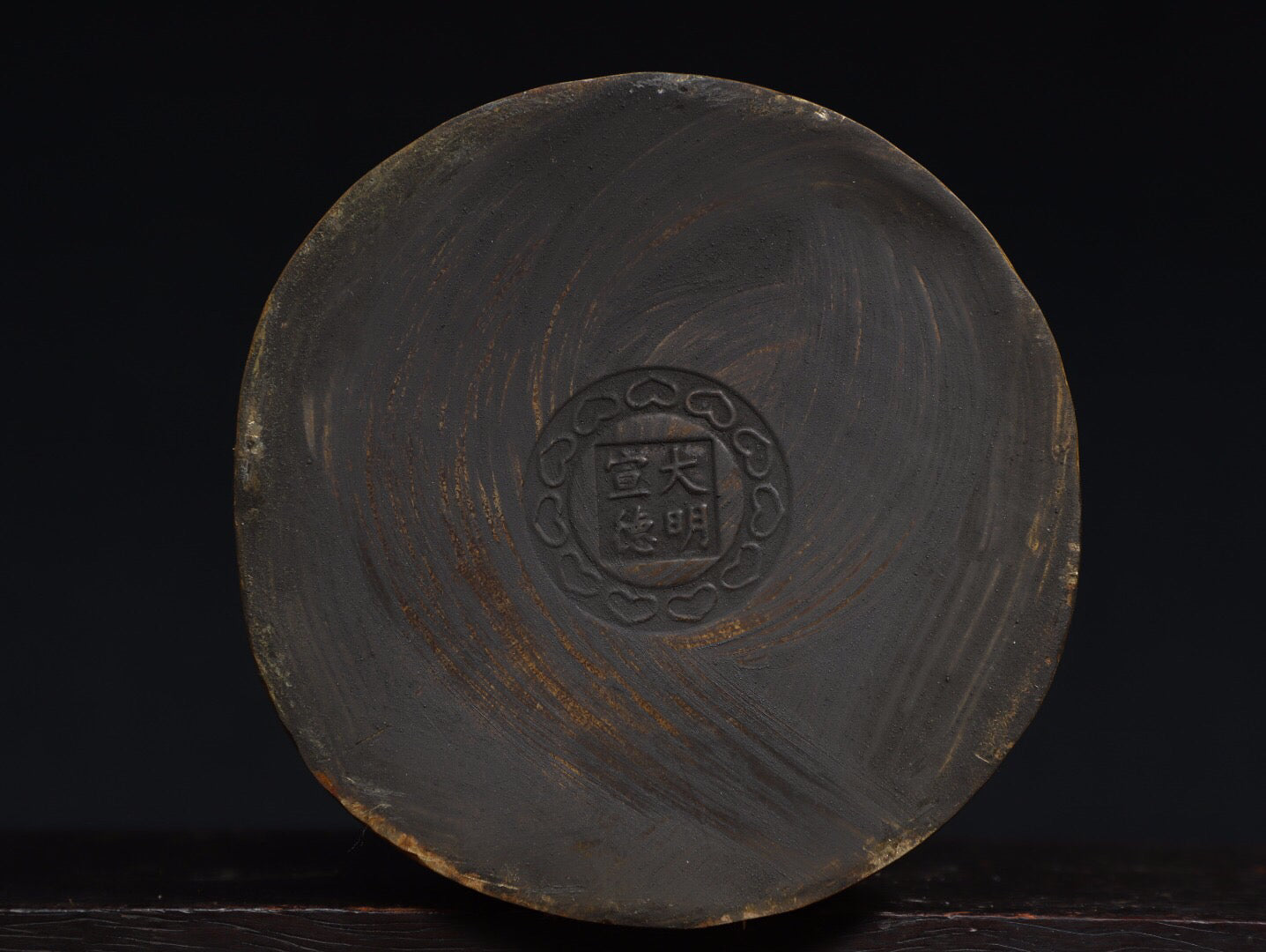 Chinese antique pure copper statue of the Great Holding Diamond