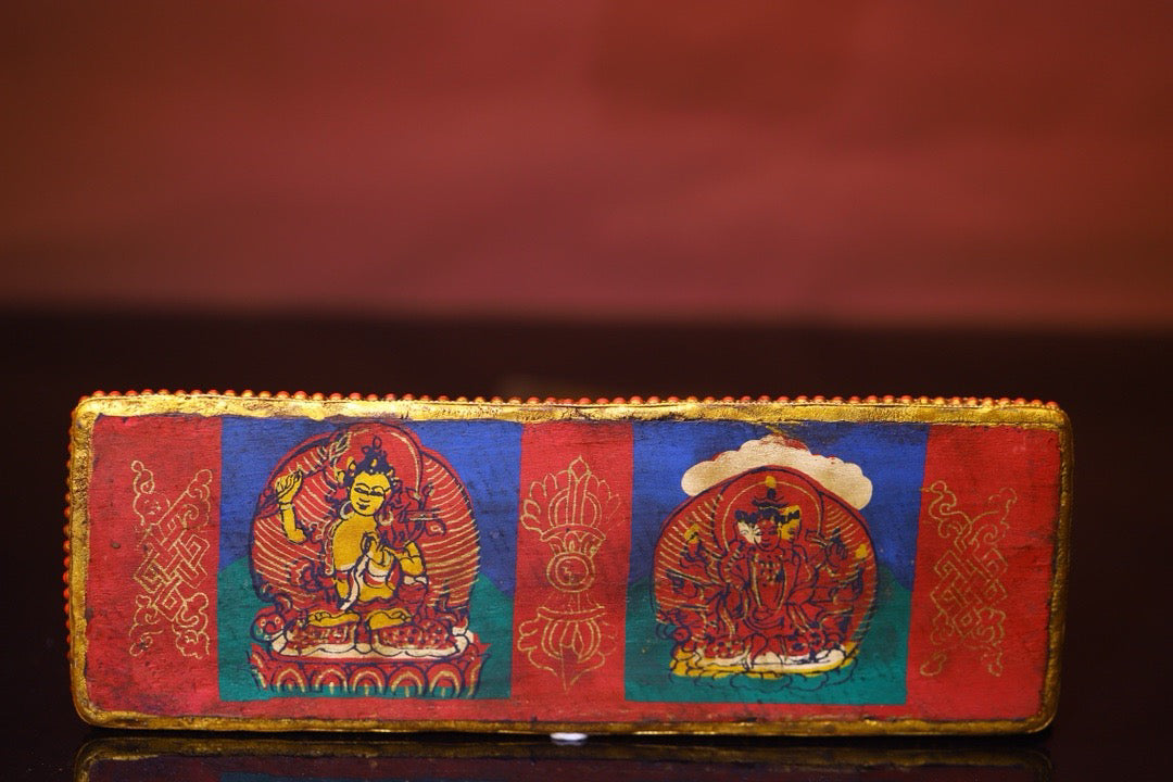 High monk hand drawn old scriptures